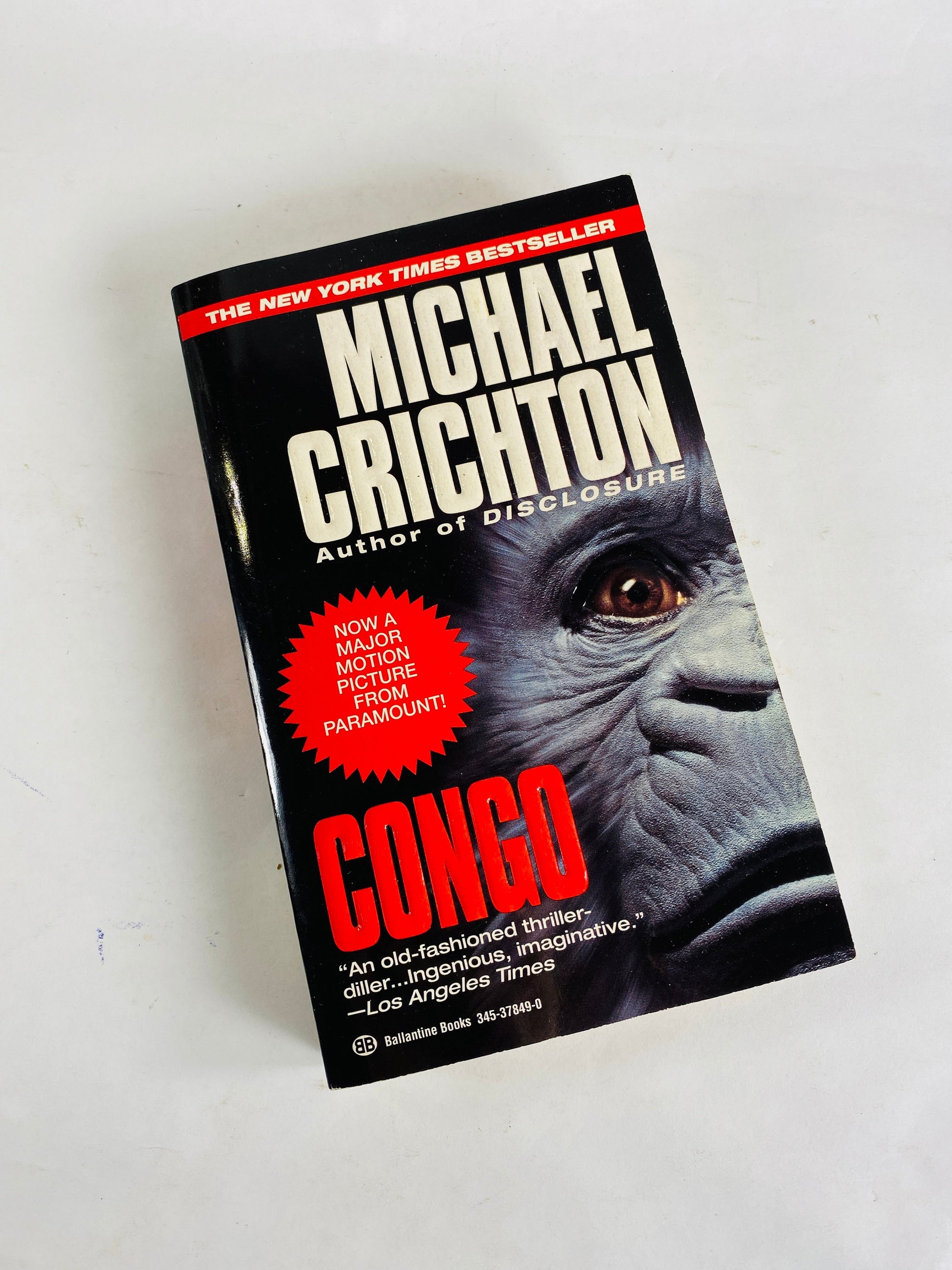 Congo by Michael Crichton EARLY PRINTING vintage paperback book circa 1993