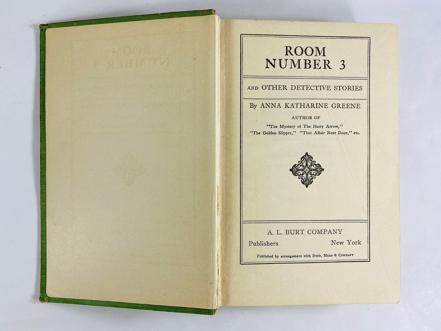 1913 Room Number 3 Anna Katharine Green vintage FIRST EDITION murder mystery book featuring compilation of short stories