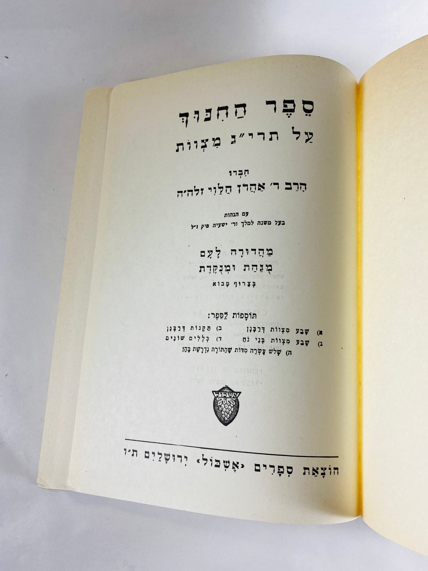 Vintage Mishnah Judaica Hebraica Jewish Ketuvim. Targum Tehillim in Hebrew black binding Siddur printed in Israel