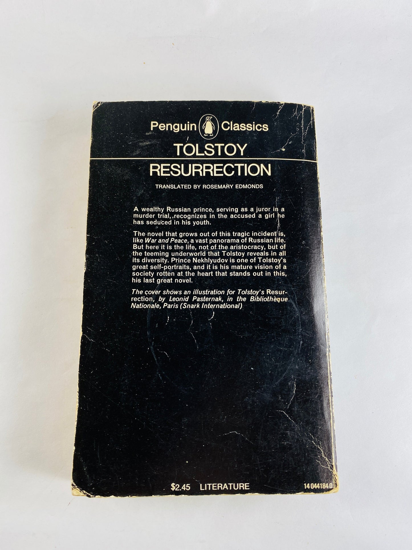 Resurrection by Leo Tolstoy vintage paperback book circa 1971 Dark gothic novel
