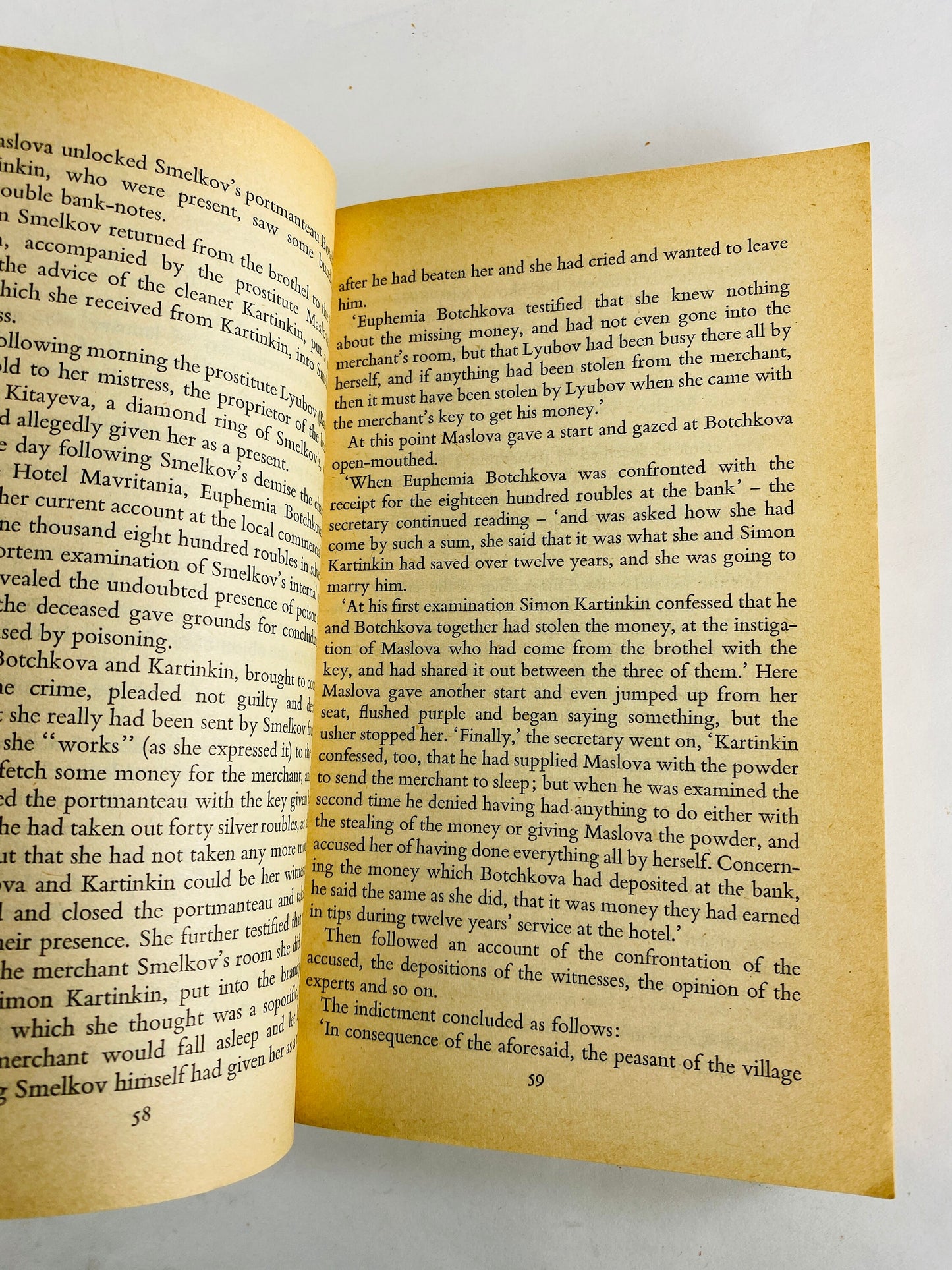 Resurrection by Leo Tolstoy vintage paperback book circa 1971 Dark gothic novel