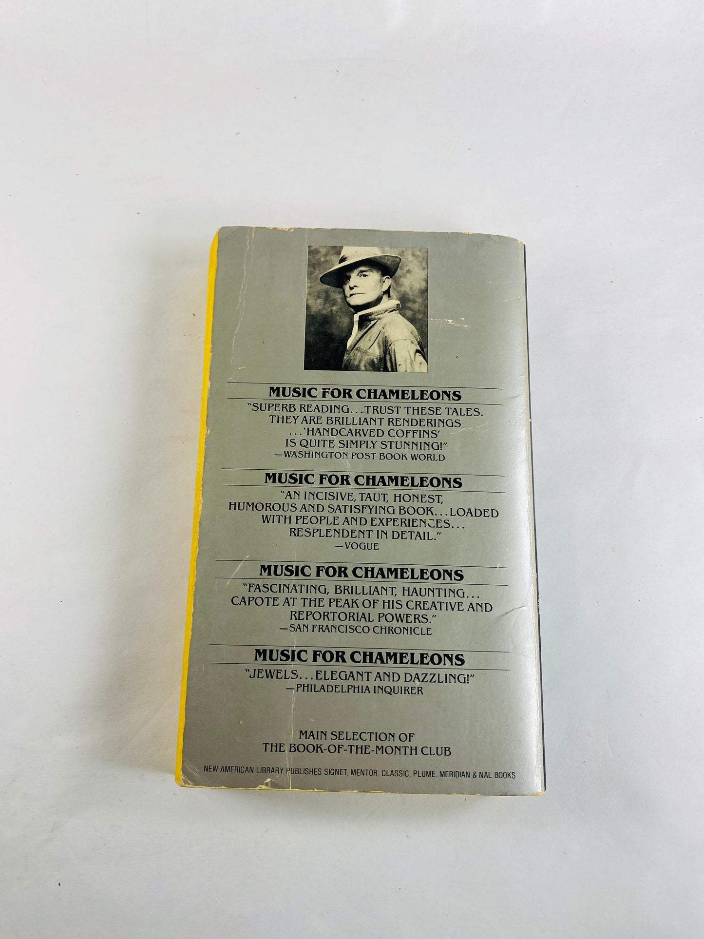 Truman Capote Music for Chameleons Vintage paperback book circa 1981 FIRST PRINTING Short stories of murder and its consequences. Signet