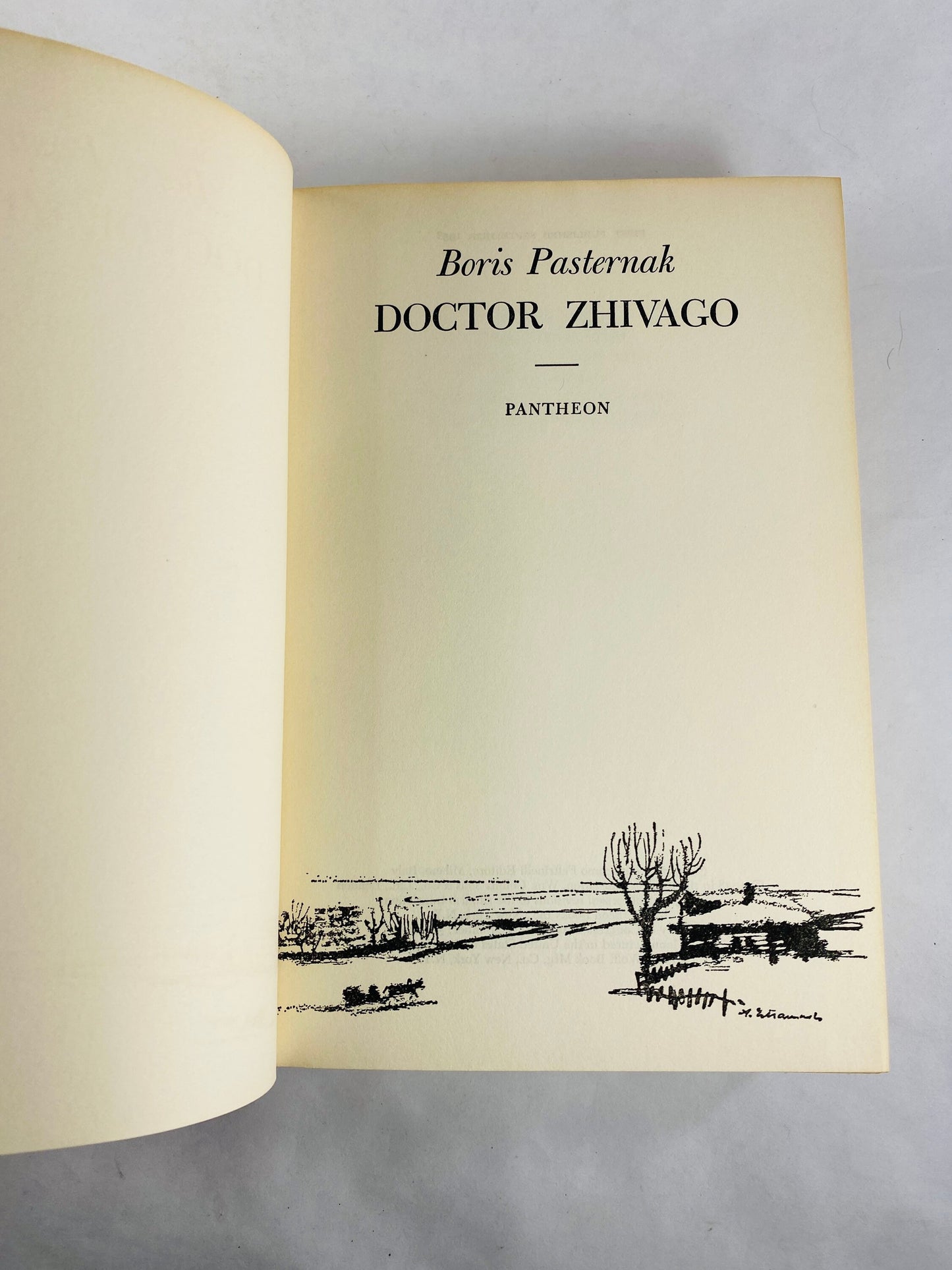 1958 Doctor Zhivago book by Boris Pasternak vintage book Early Printing Red home bookshelf decor. Love Story Affair