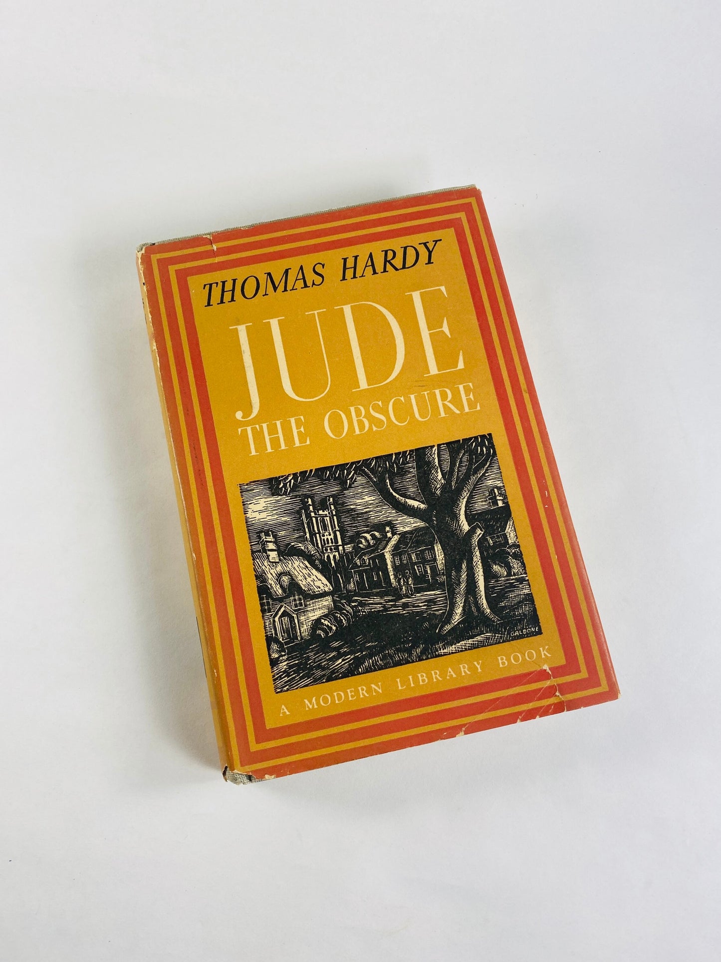 1941 Jude the Obscure by Thomas Hardy Vintage Modern Library book about a man who falls in love with a sensitive, freethinking 'New Woman'.