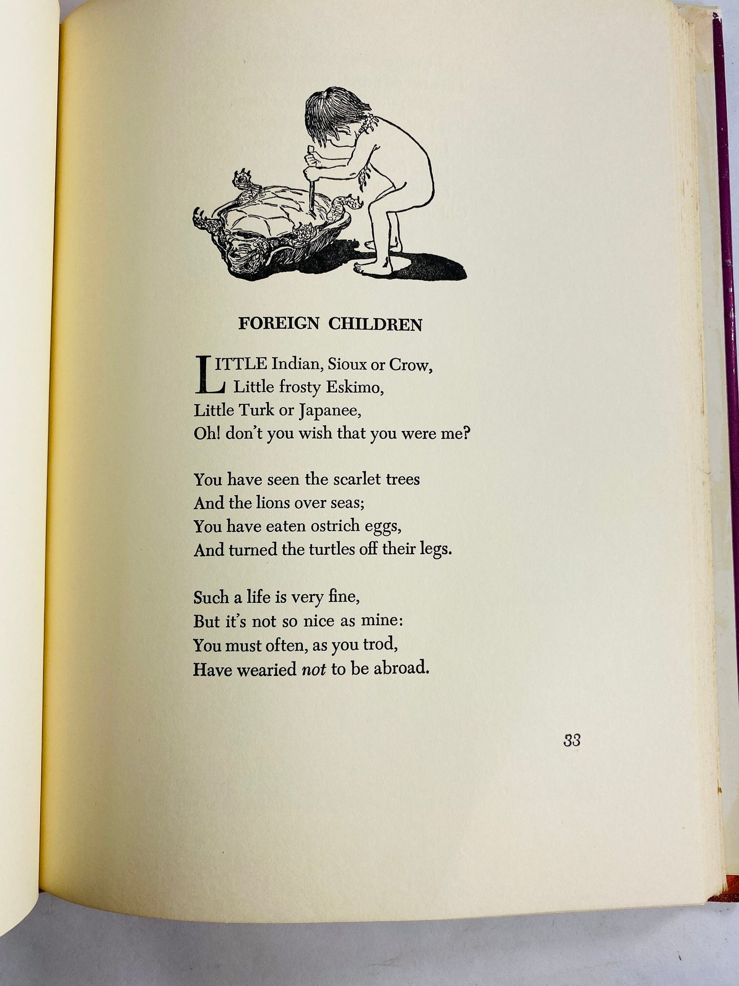 1955 A Child's Garden of Verses Robert Louis Stevenson illustrated by Jessie Wilcox Smith vintage Children's book Charles Scribner's