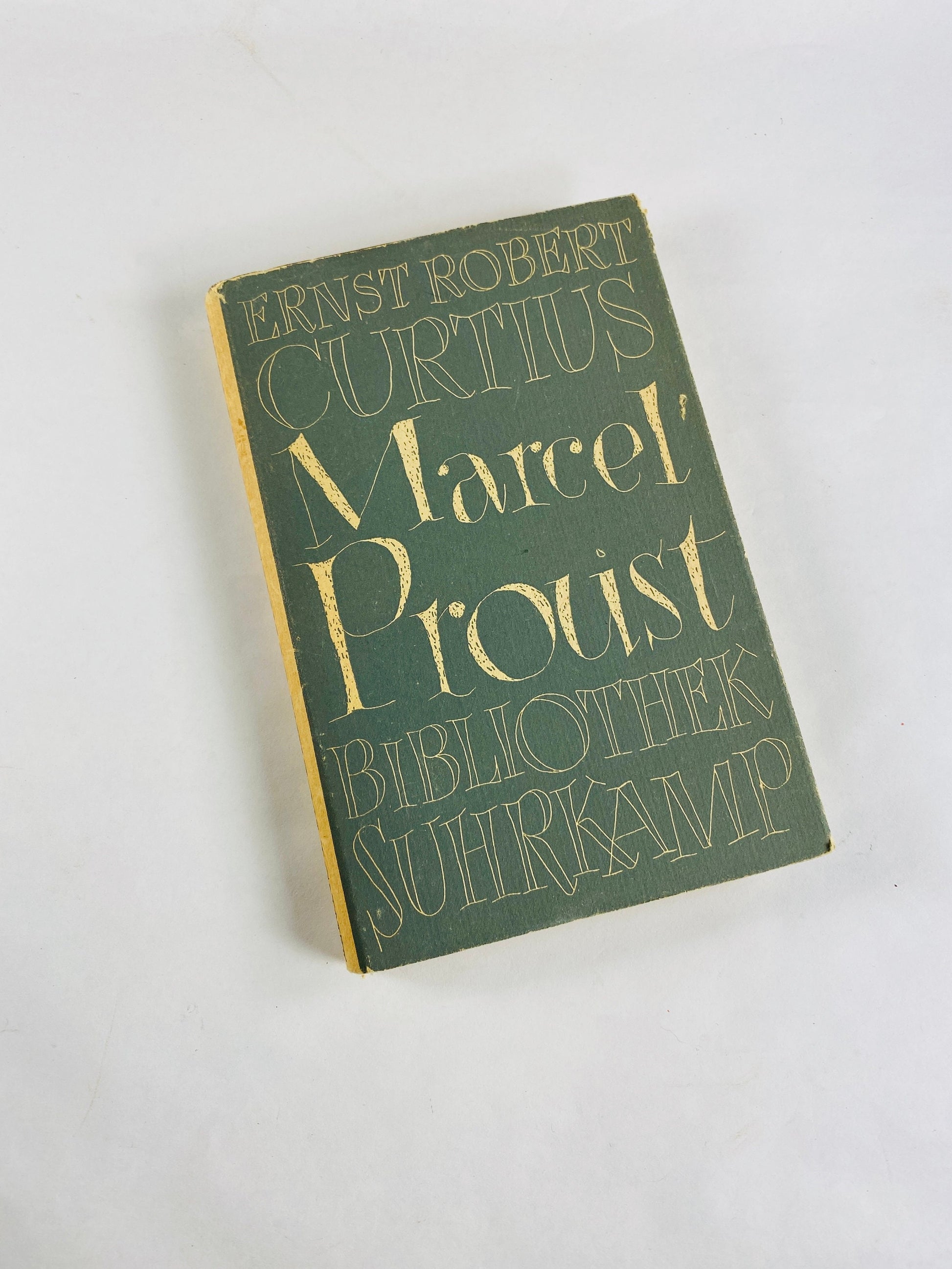 Ernst Robert Curtius Marcel Proust vintage collector book circa 1952 FIRST EDITION literary critique written in original German