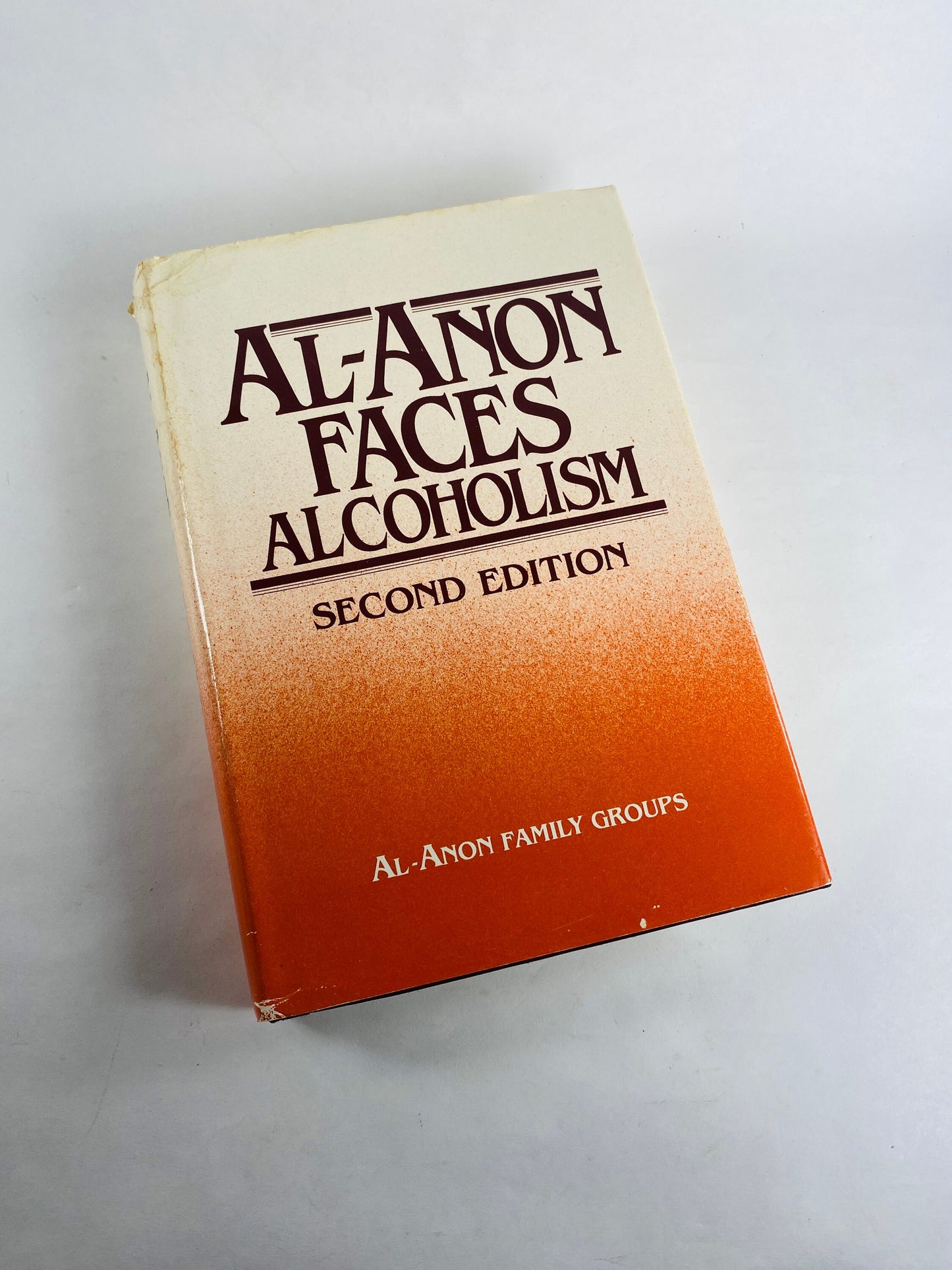 Al-Anon Faces Alcoholism vintage AA book with dust jacket circa 1984 Second Edition examines the program professionals personal