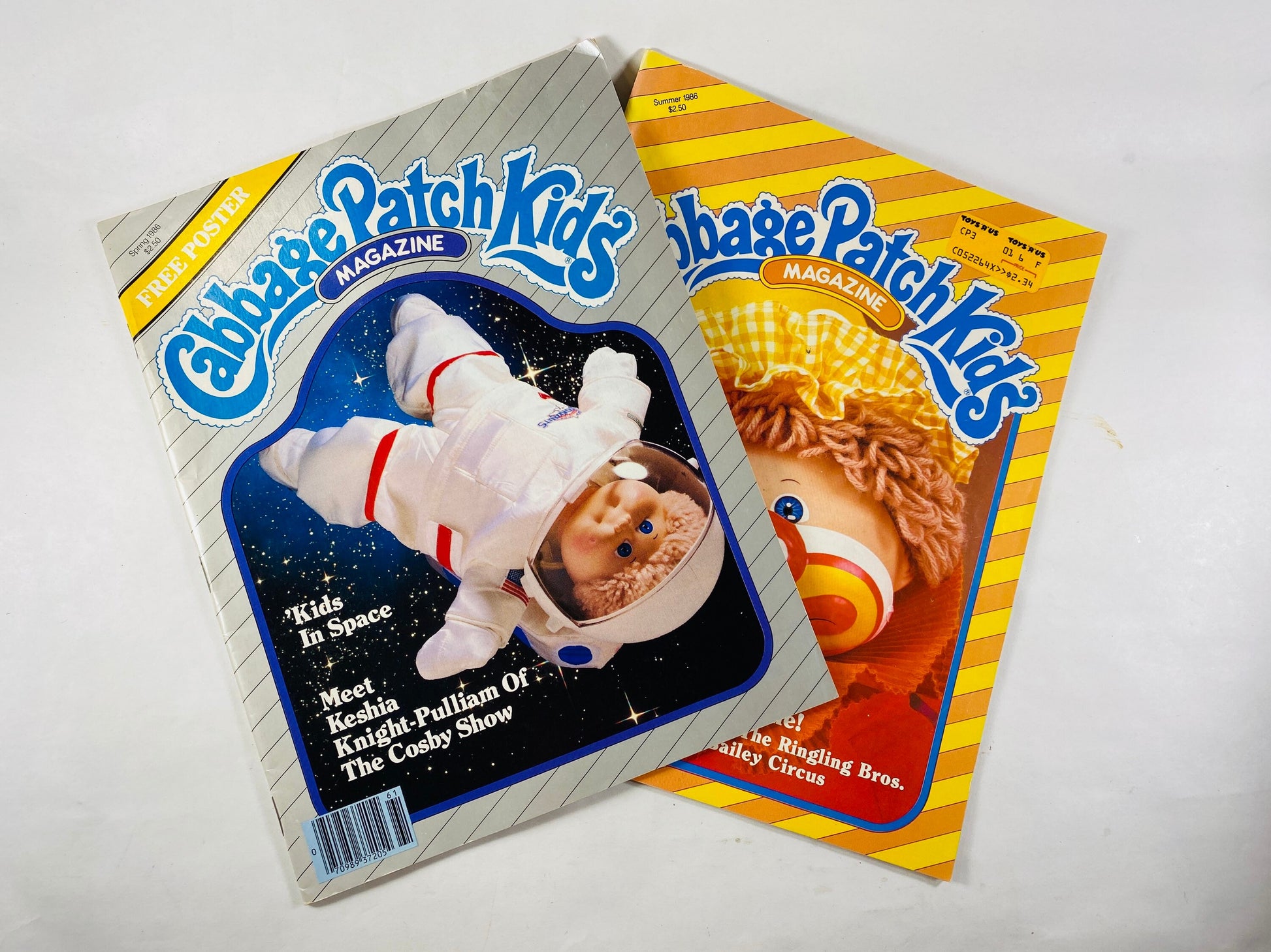 1986 Cabbage Patch Kids Xavier Roberts Vintage Magazine lot Baseball Circus Space Clown Astronaut doll collector gift Premier Issues