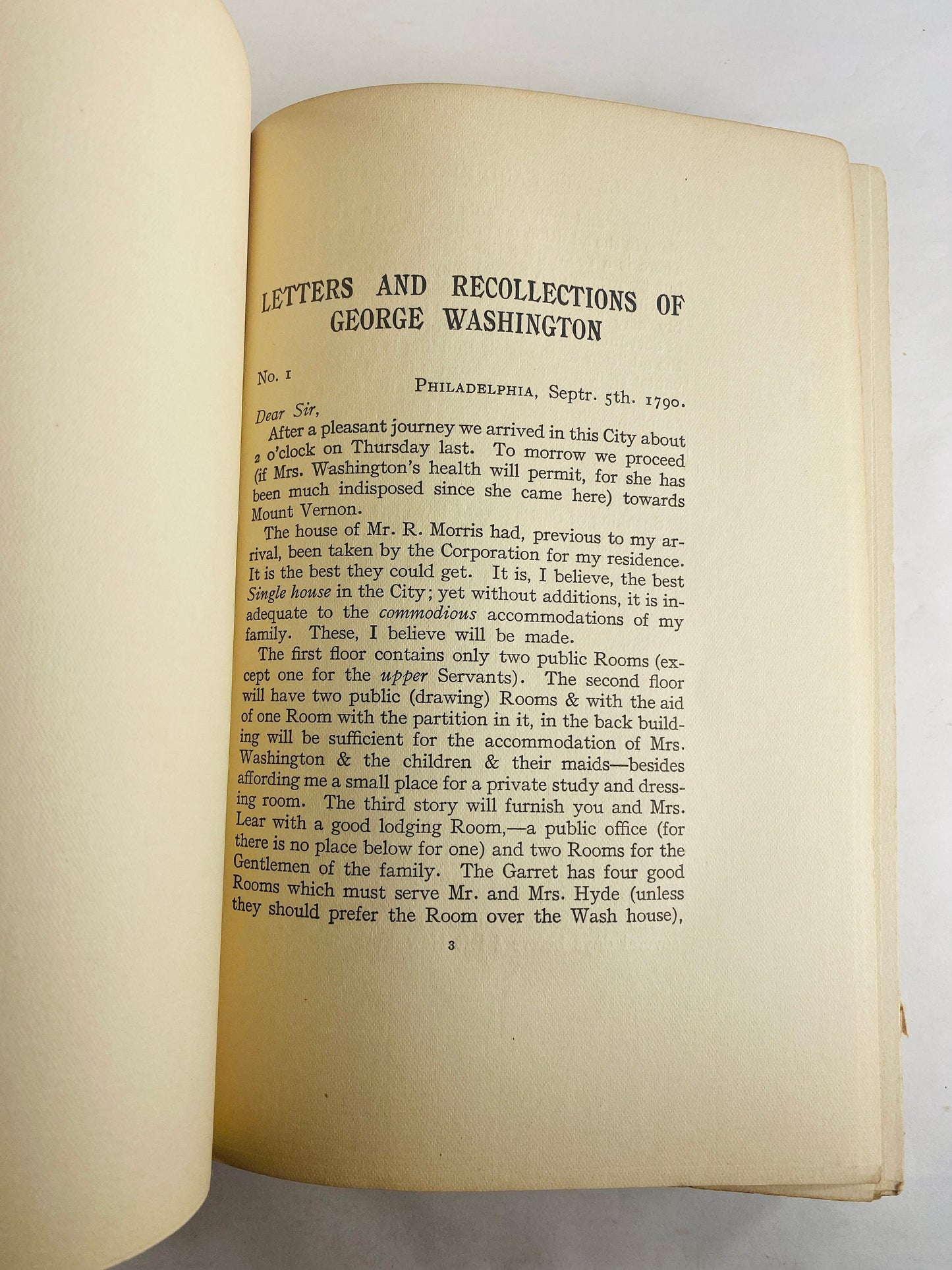 George Washington Letters and Recollections FIRST EDITION vintage book circa 1906 Tobias Lear letters from 1770-1799 diary. Bixby