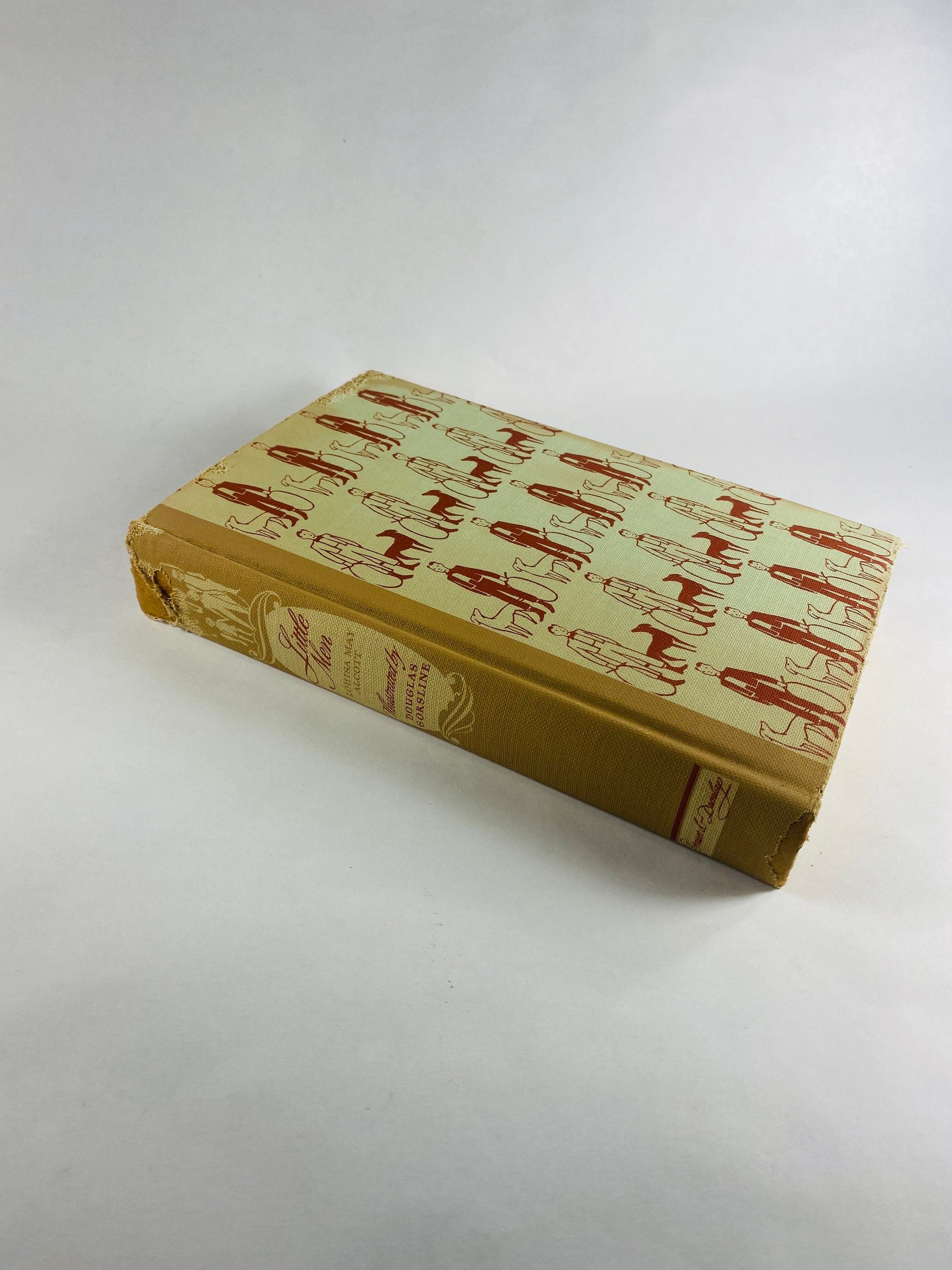 Little Men by Louisa May Alcott vintage Illustrated Children’s Library book circa 1947 with dust jacket Grosset & Dunlap