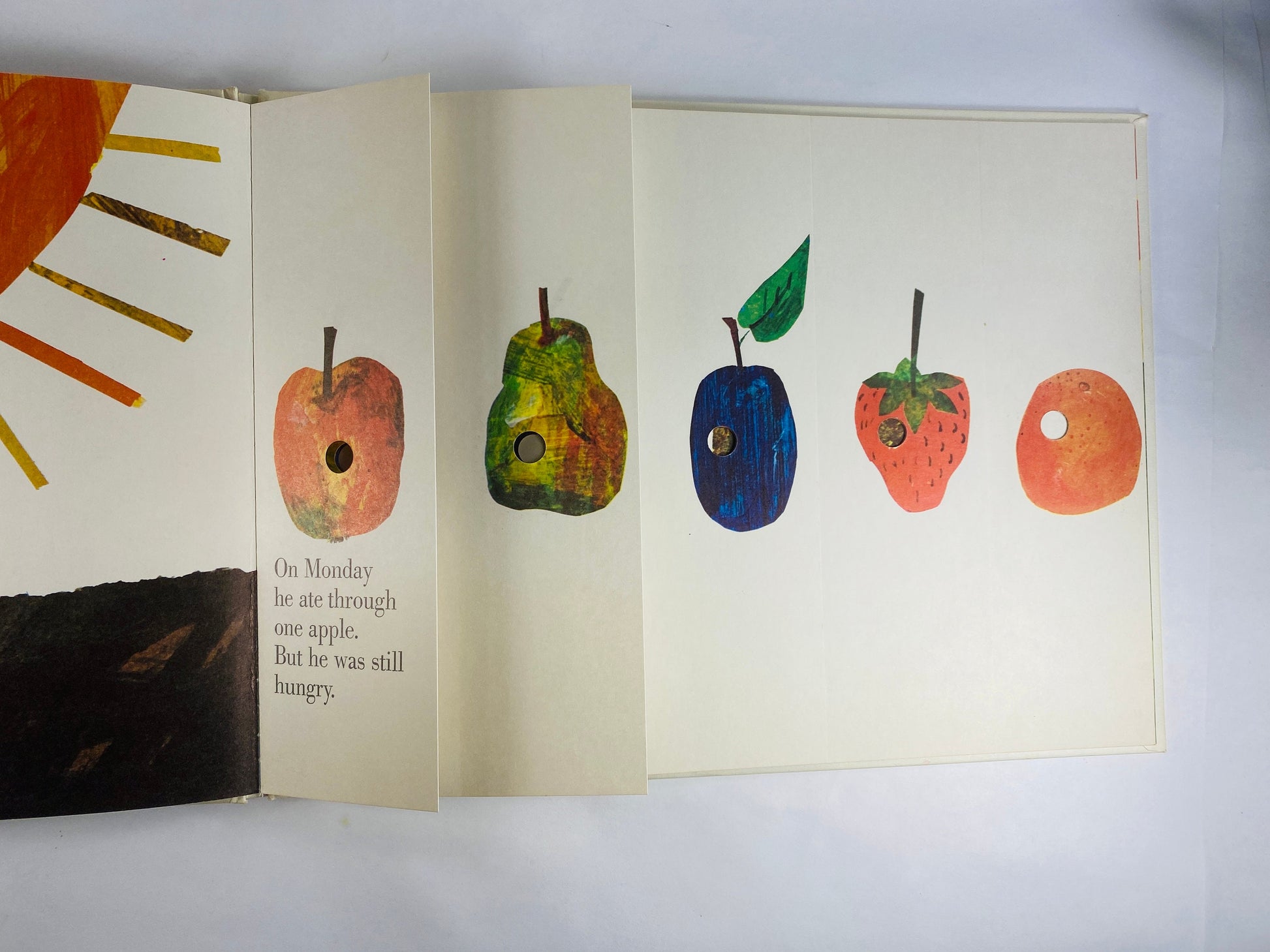 1976 Hungry Caterpillar vintage book by Eric Carle EARLY PRINTING Children’s book about filling tummy with literature.