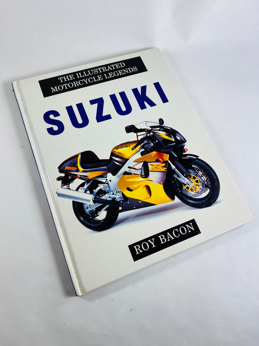 1996 Suzuki illustrated motorcycle legends DR650 DR800 DR750 dual sport endouro enthusiast vintage book gift off road and cruiser bikes