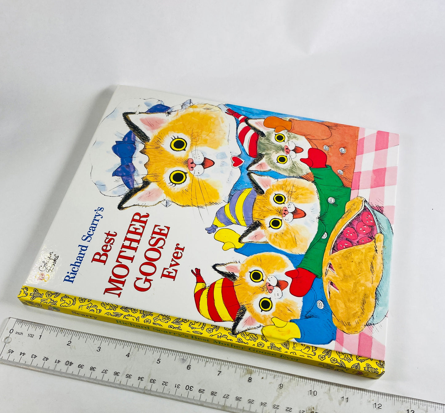 Richard Scarry Best Mother Goose vintage children's book circa 1997 Big Little Golden Book Deluxe Giant. Christmas Chanukah