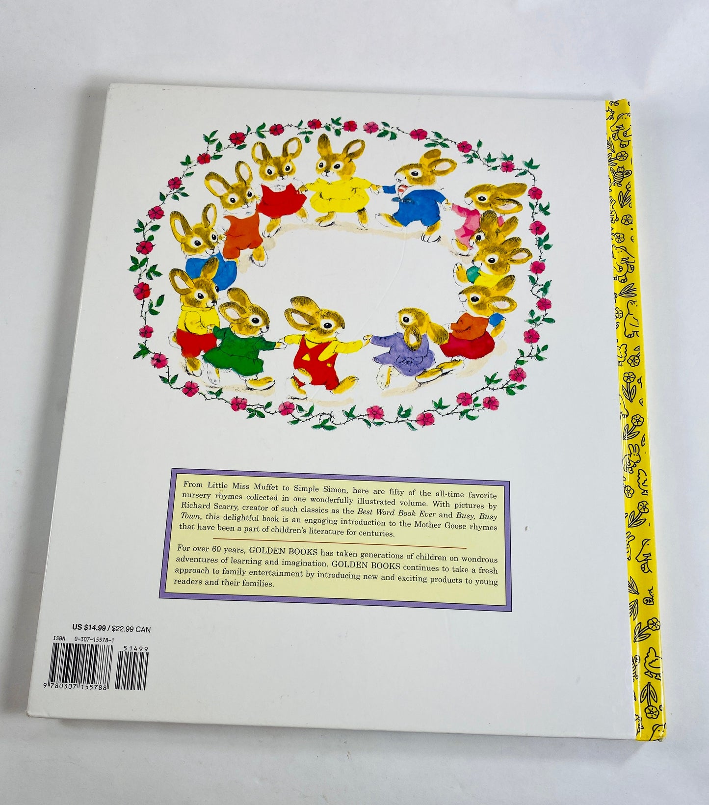 Richard Scarry Best Mother Goose vintage children's book circa 1997 Big Little Golden Book Deluxe Giant. Christmas Chanukah