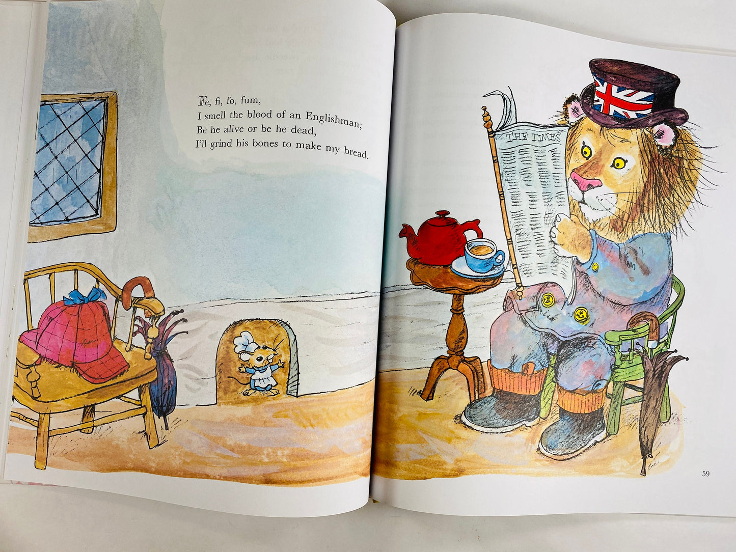 Richard Scarry Best Mother Goose vintage children's book circa 1997 Big Little Golden Book Deluxe Giant. Christmas Chanukah