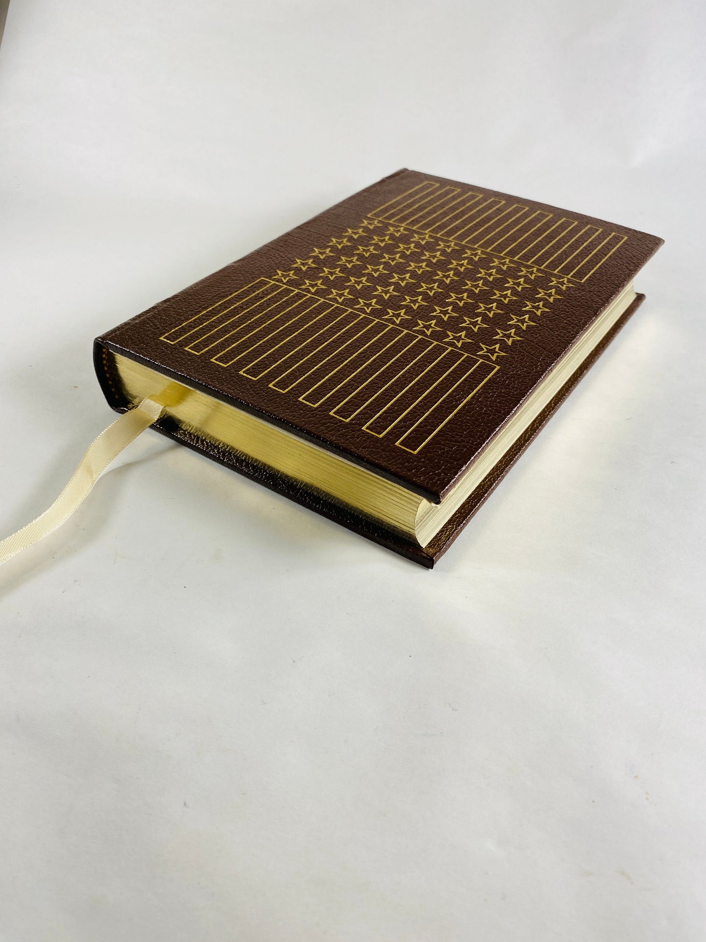 Woodrow Wilson American President vintage Easton Press book by Arthur Walworth circa 1978 BEAUTIFUL brown leather with gold gilt