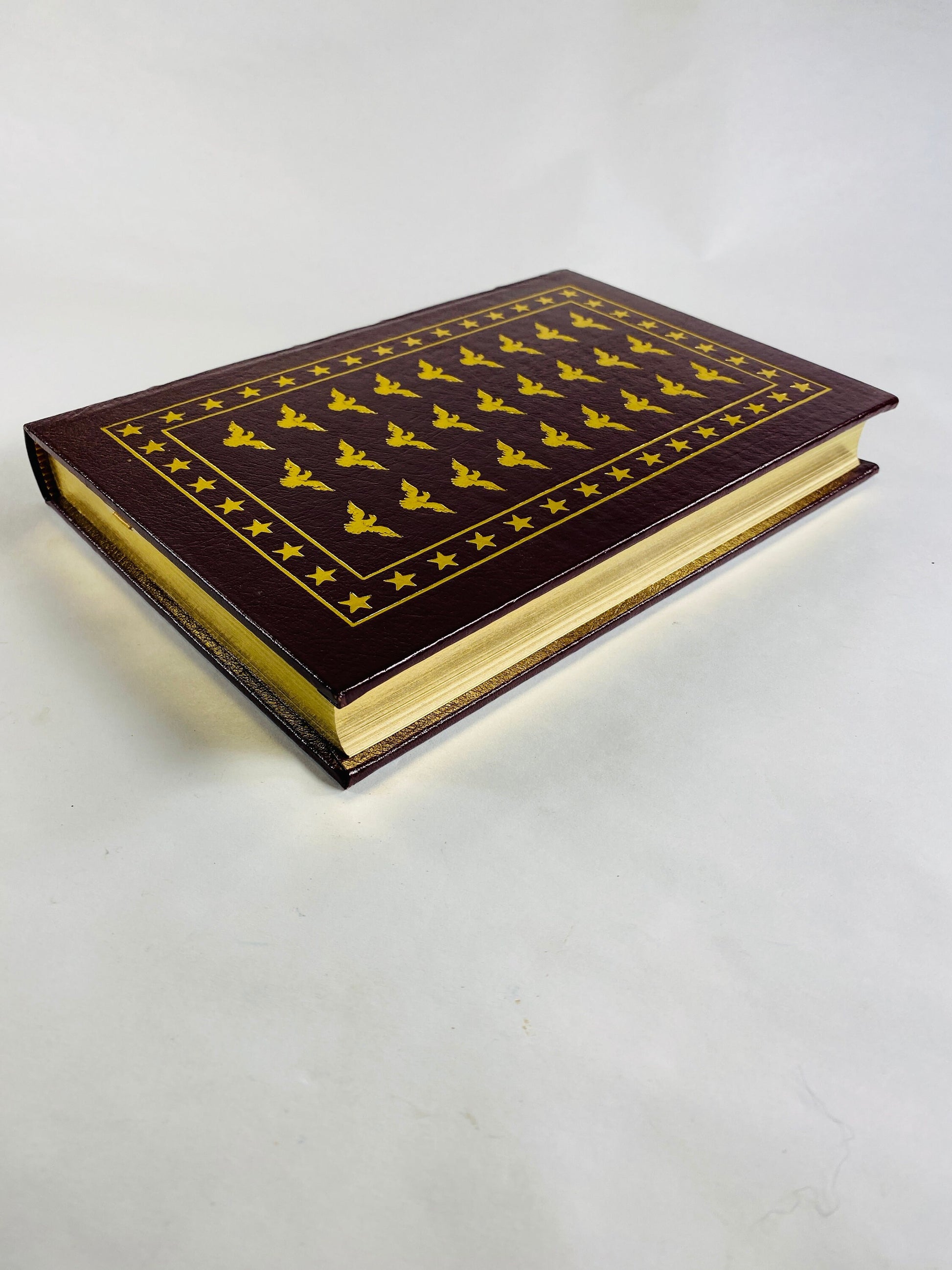 Burden and the Glory by John F Kennedy Vintage Easton Press book edited by Allan Nevins BEAUTIFUL maroon leather with gold gilt