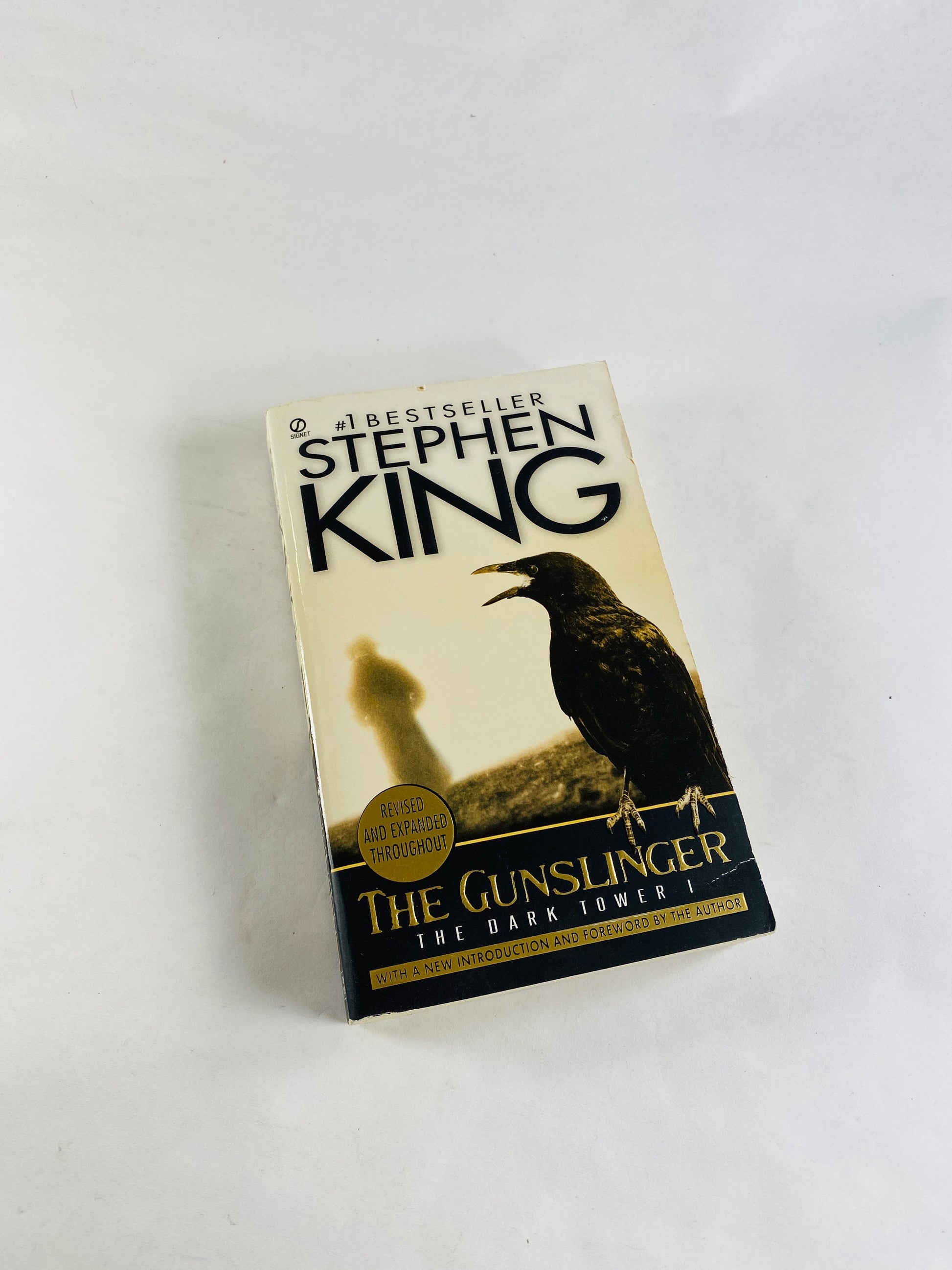 Dark Tower I The Gunslinger by Stephen King vintage paperback book circa 2003. Book Lover Gift.