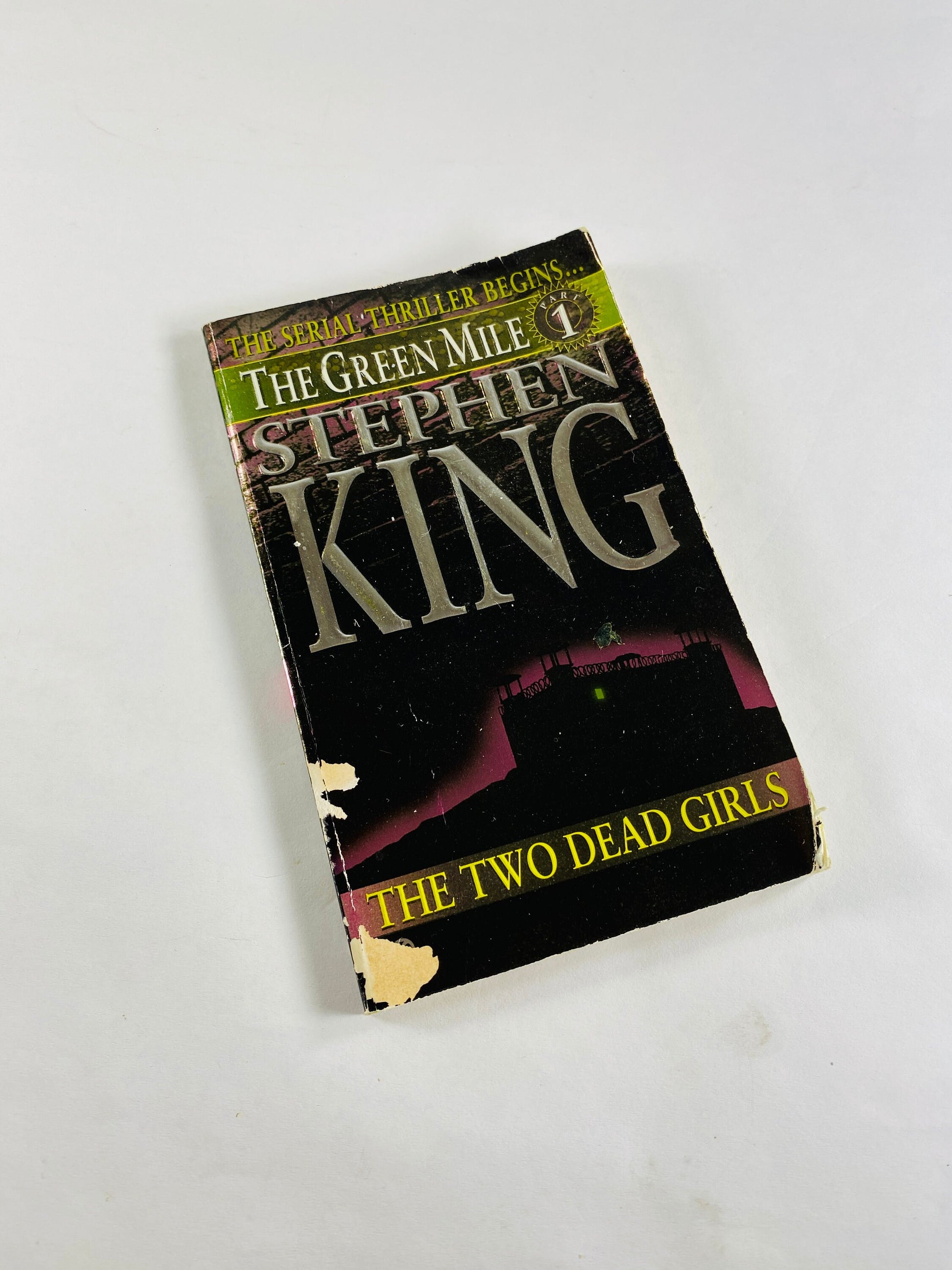Green Mile Two Dead Girls by Stephen King Vintage paperback book circa 1996 about the a Death Row inmate with healing abilities