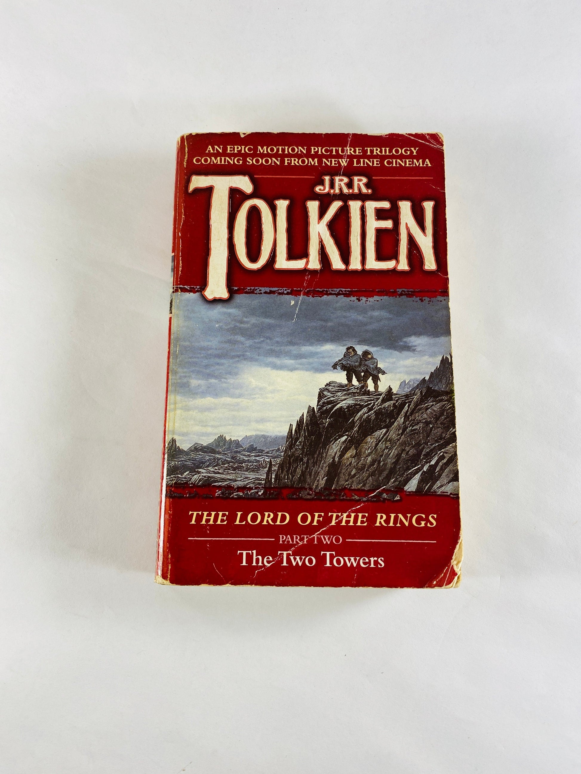 JRR Tolkien vintage paperback books Hobbit, Fellowship of Ring Two Towers. Lord of the Rings series circa 1994