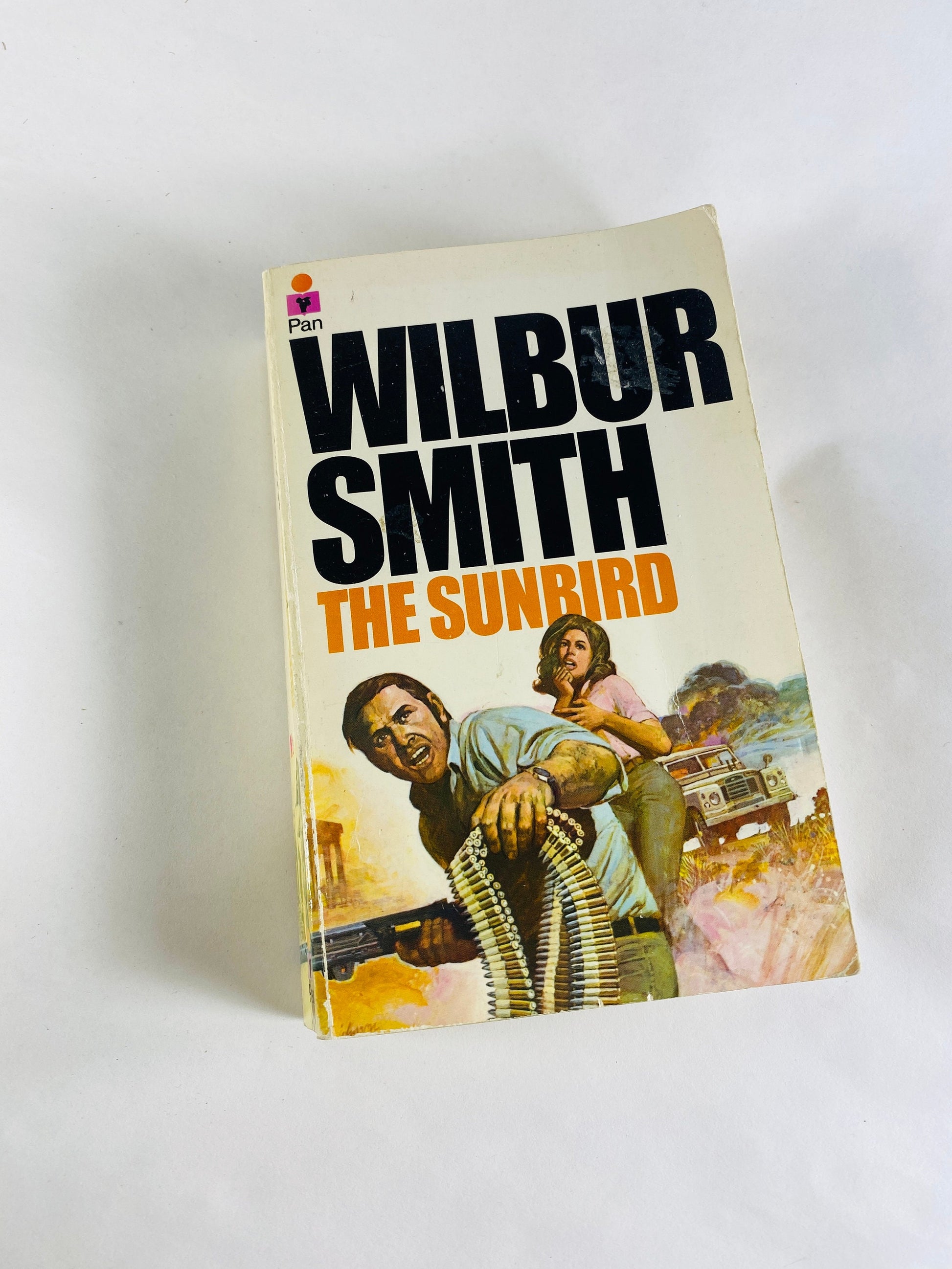 Sunbird vintage paperback book by Wilbur Smith circa 1974 by the author of When the Lion Feeds about adventure in modern Africa