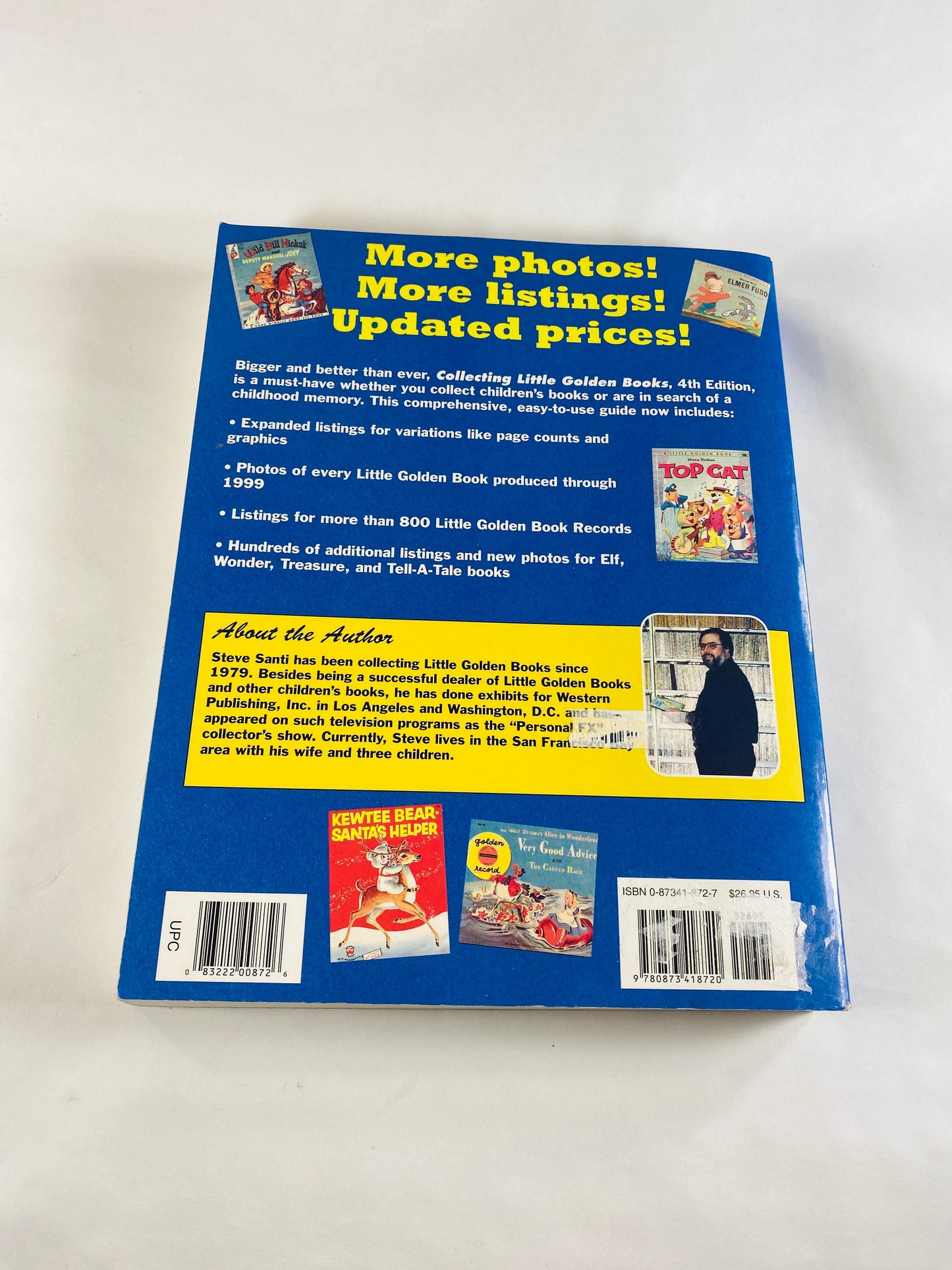 Collecting Little Golden Books collector's guide by Steve Santi LARGE vintage paperback book with history and edition list Price Guide