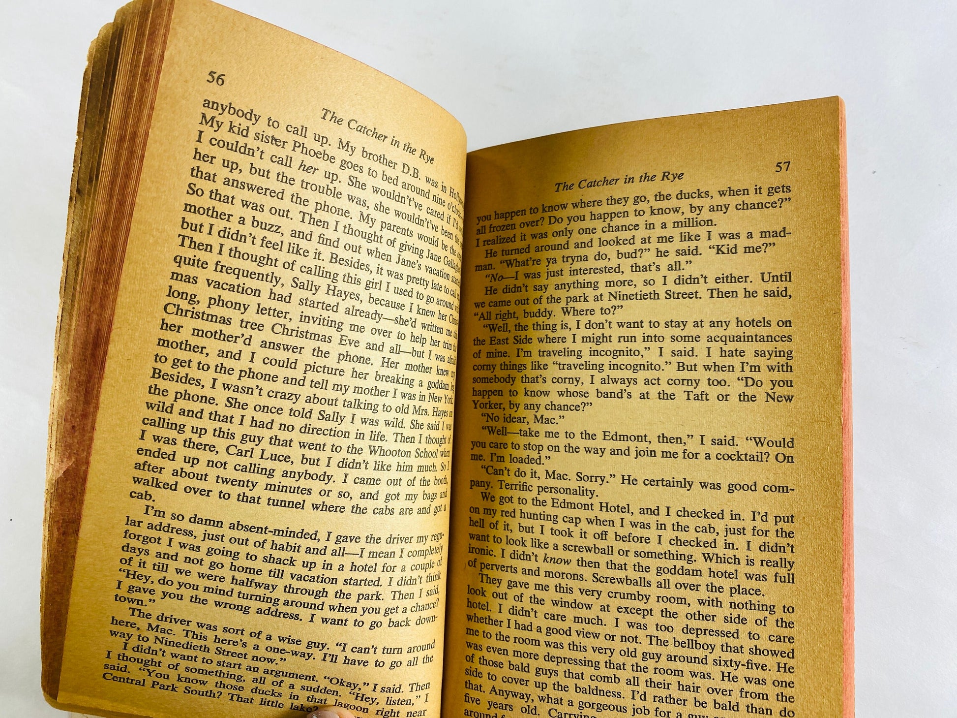 1961 Catcher in the Rye vintage book by JD Salinger EARLY PRINTING Teenage angst, isolation, death & mourning alienation Holden Caulfield