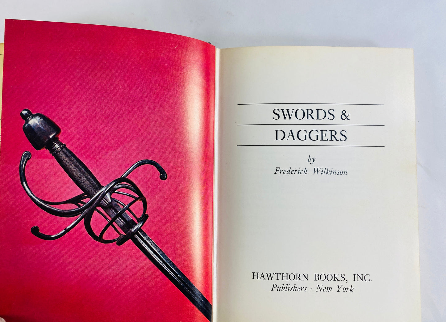 Swords & Daggers FIRST EDITION vintage book by Frederick Wilkinson circa 1968 photographs and drawings collector and enthusiast gift