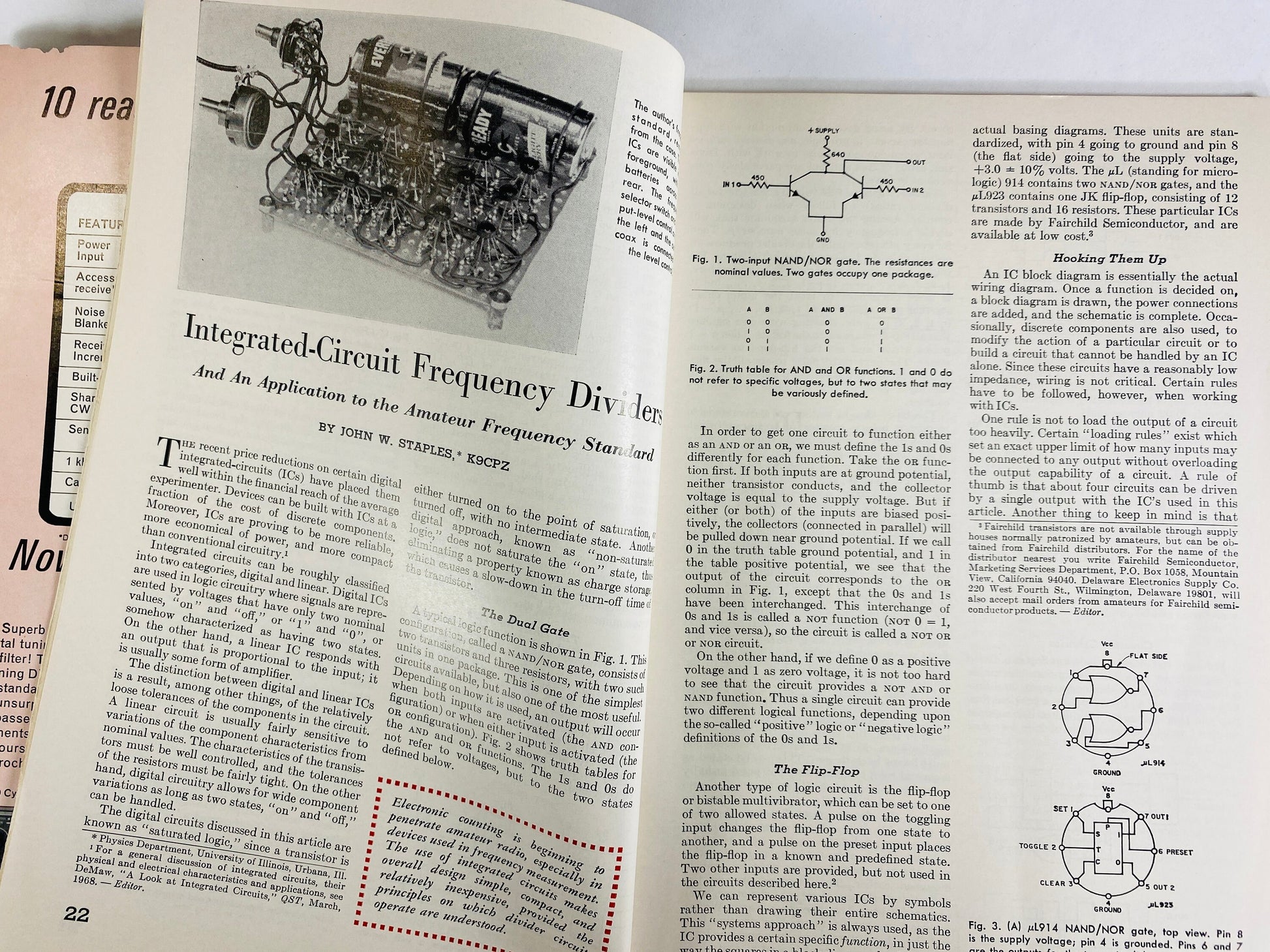 1968 AARL Radio vintage magazine Operator's Guide Amateur radio license. Electronic engineer gift. communications