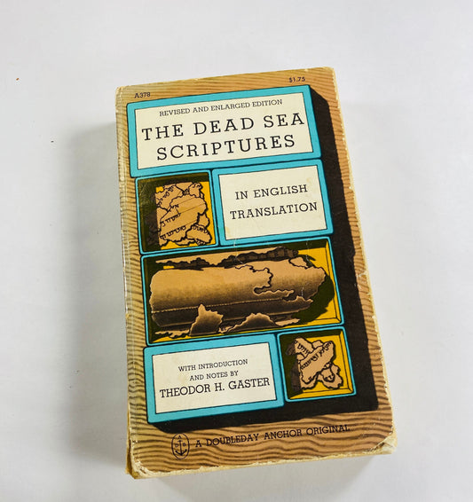 Dead Sea Scriptures Scrolls vintage paperback book with introduction by Theodor Gaster circa 1964