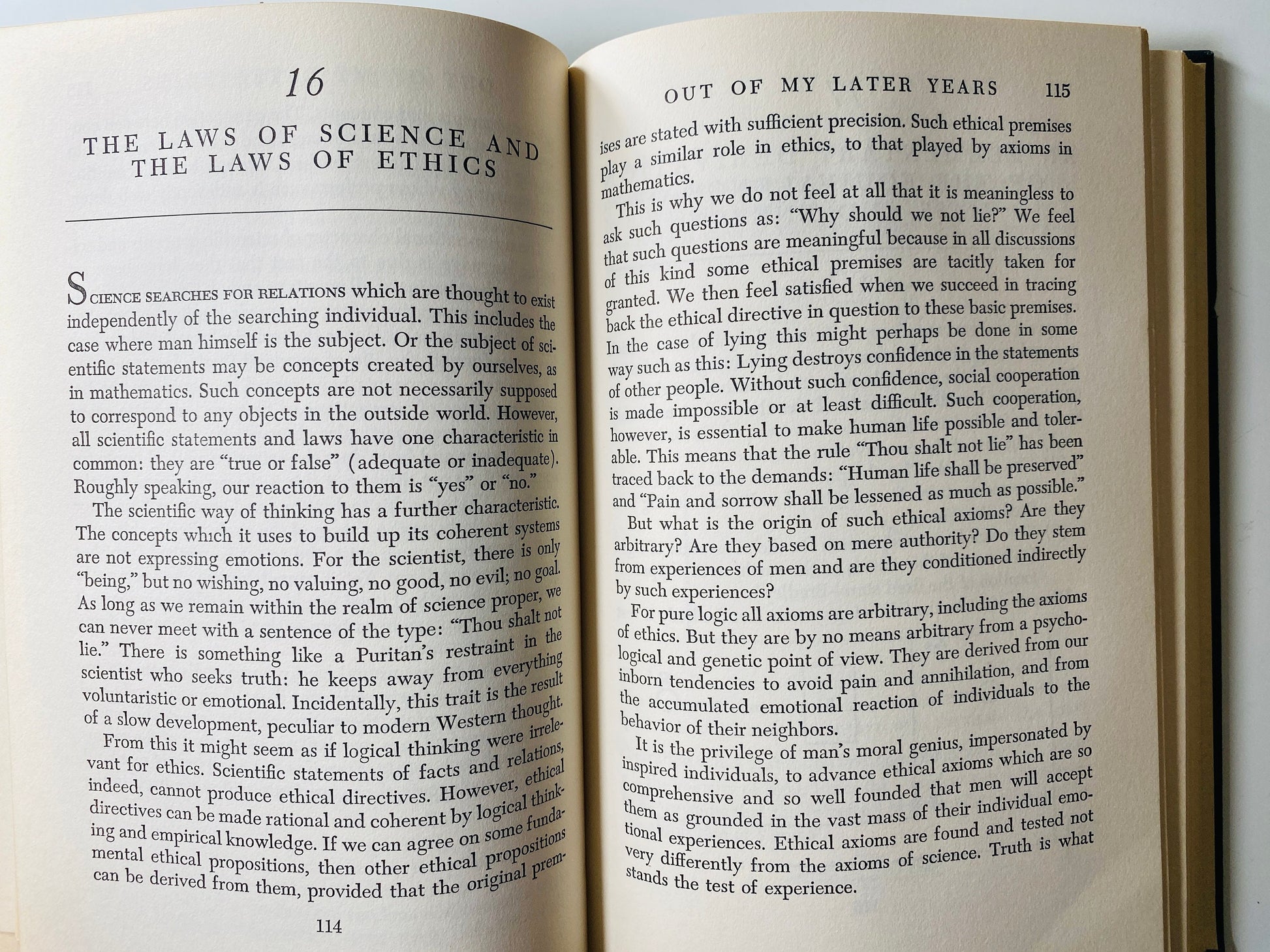 Out of My Later Years by Albert Einstein FIRST EDITION Vintage book circa 1950 Special and General Theory. Science mathematics gift