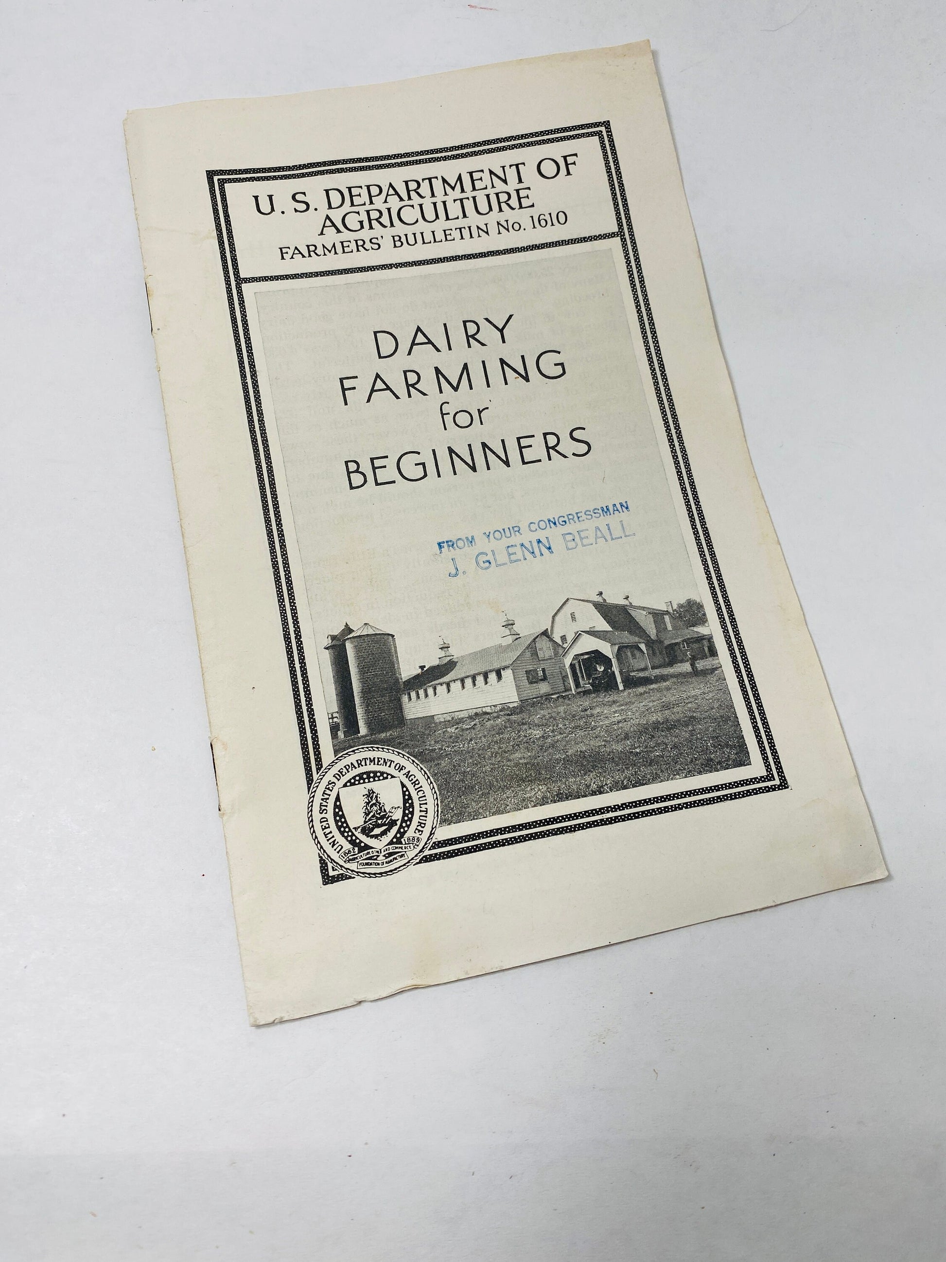 Vintage Agriculture Department farm booklets poultry goose raising hens dairy sheep circa 1930s Beautiful homesteading collectible