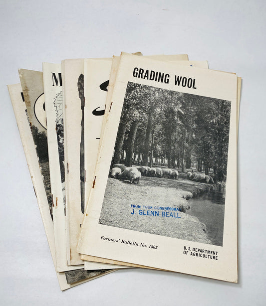 Vintage Agriculture Department farm booklets wool greenhouses muscadine grapes vegetable Wheat Smuts asparagus Strawberry eggplant homestead