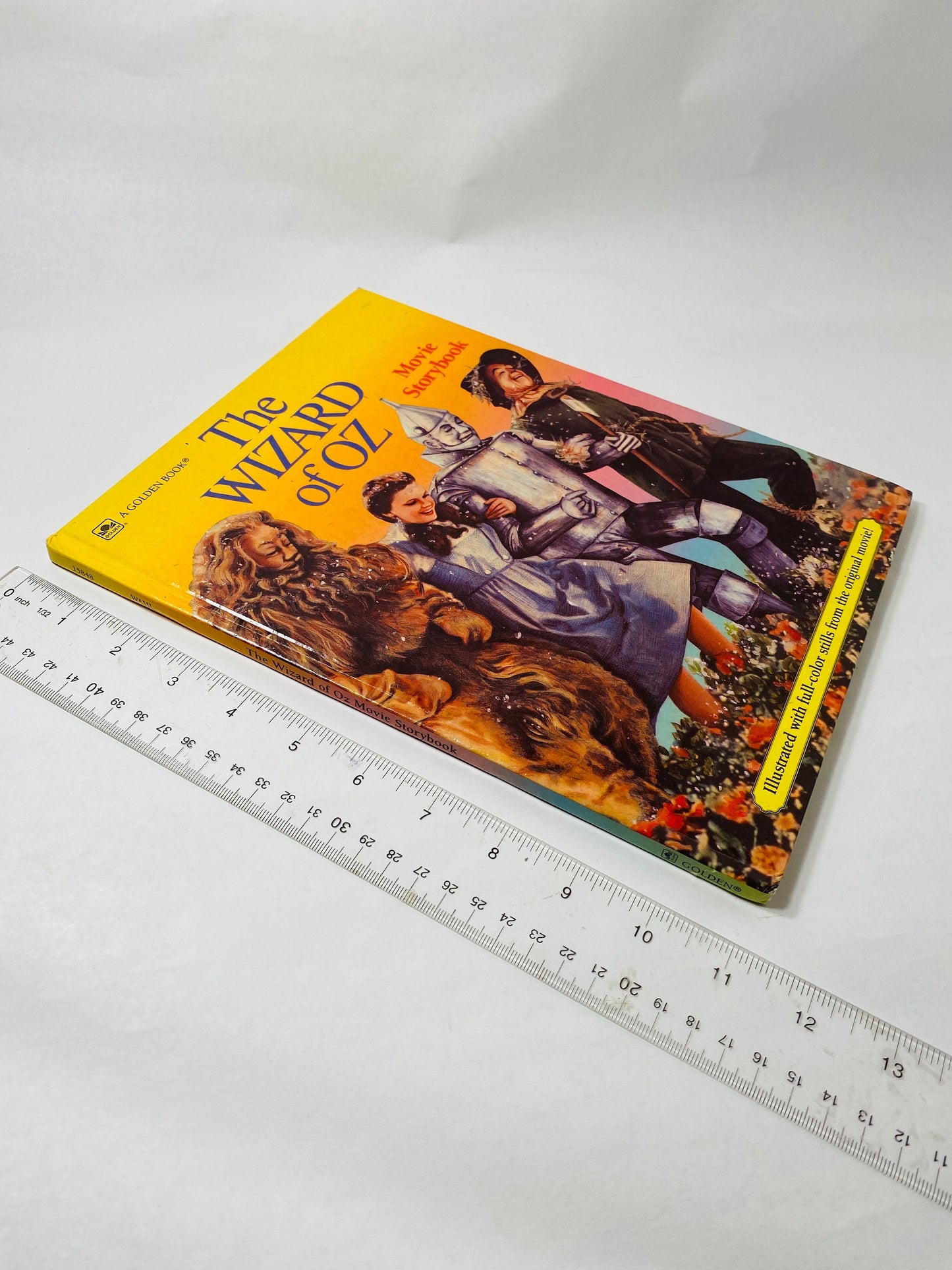 Wizard of Oz Movie Storybook by L Frank Baum circa 1988 Vintage Golden book decor. Children's gift. Book lover gift. Dorothy Lion