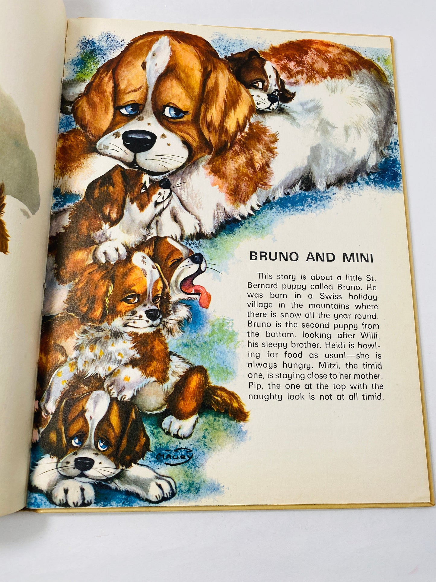 Best of Friends vintage Brimax Children's Book Freddie Adventures Brave Little Fox circa 1970 Nursery Rhymes Bedtime Stories Illustrated