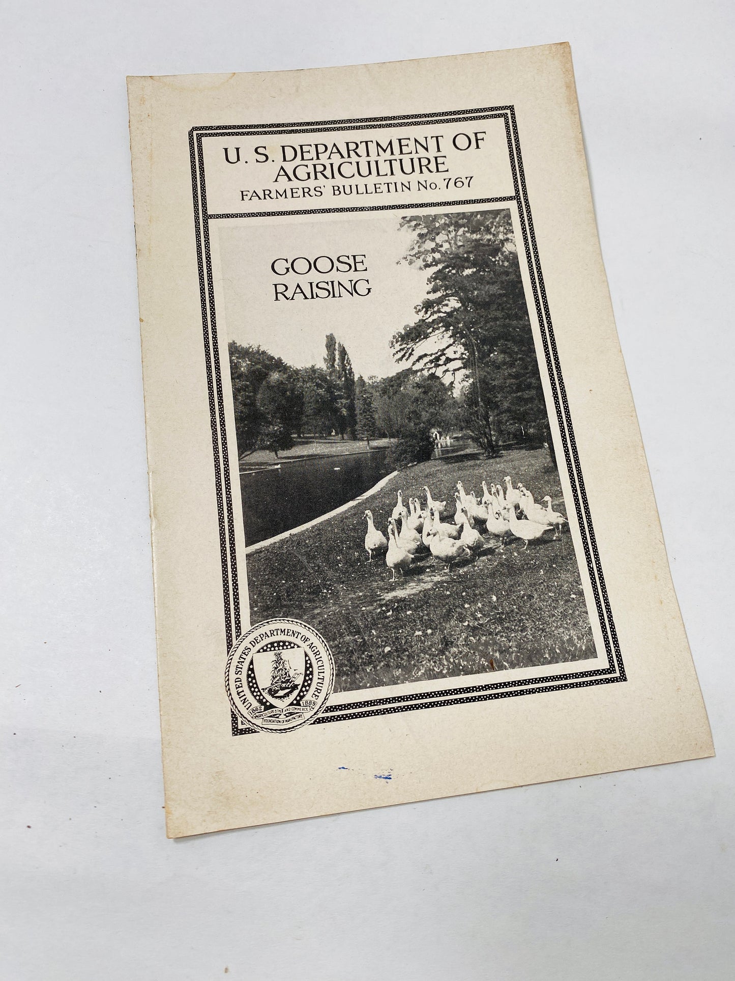 Vintage Agriculture Department farm booklets poultry goose raising hens dairy sheep circa 1930s Beautiful homesteading collectible