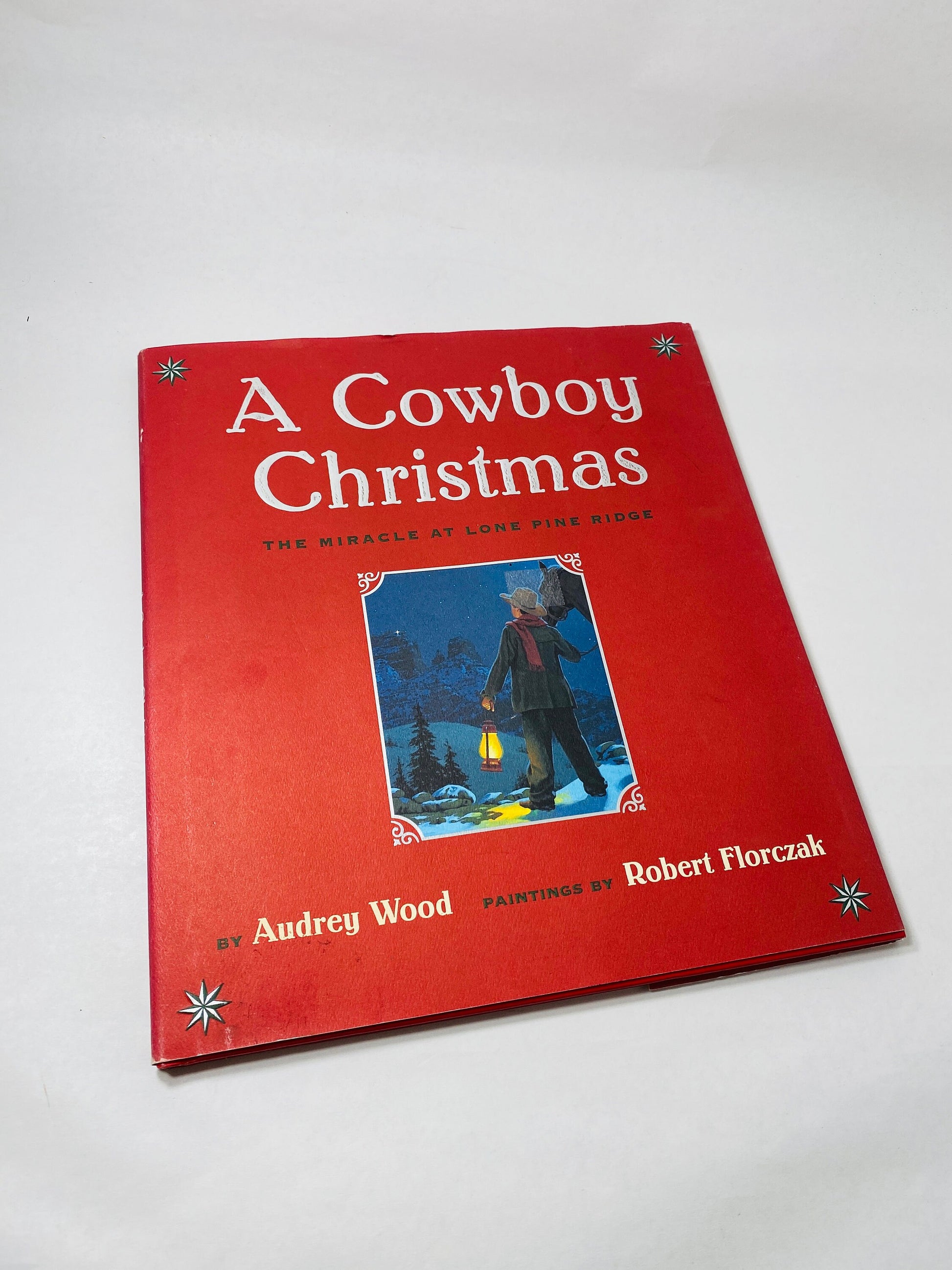 Cowboy Christmas FIRST EDITION vintage children's book circa 2000 Lone Star reading gift Stocking stuffer