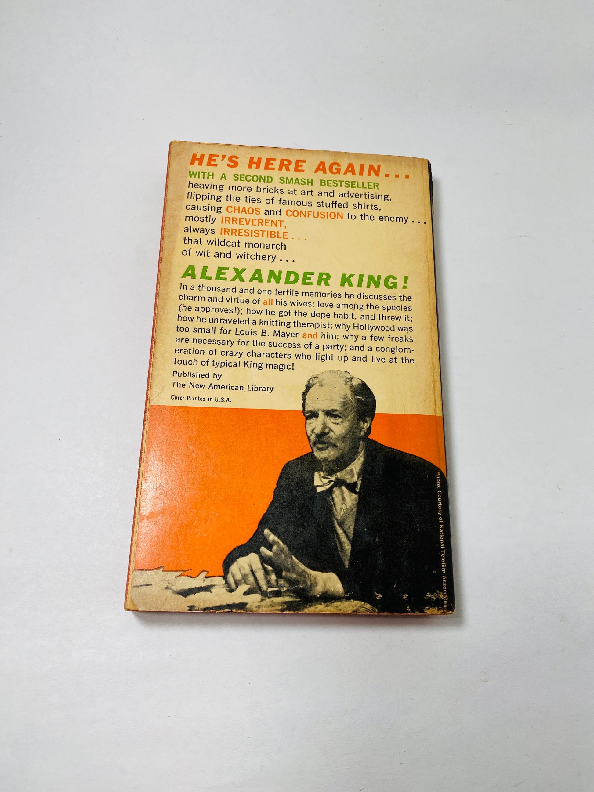 May this house be Free from Tigers vintage FIRST PRINTING paperback book by Alexander King circa 1961 1960s best selling novel