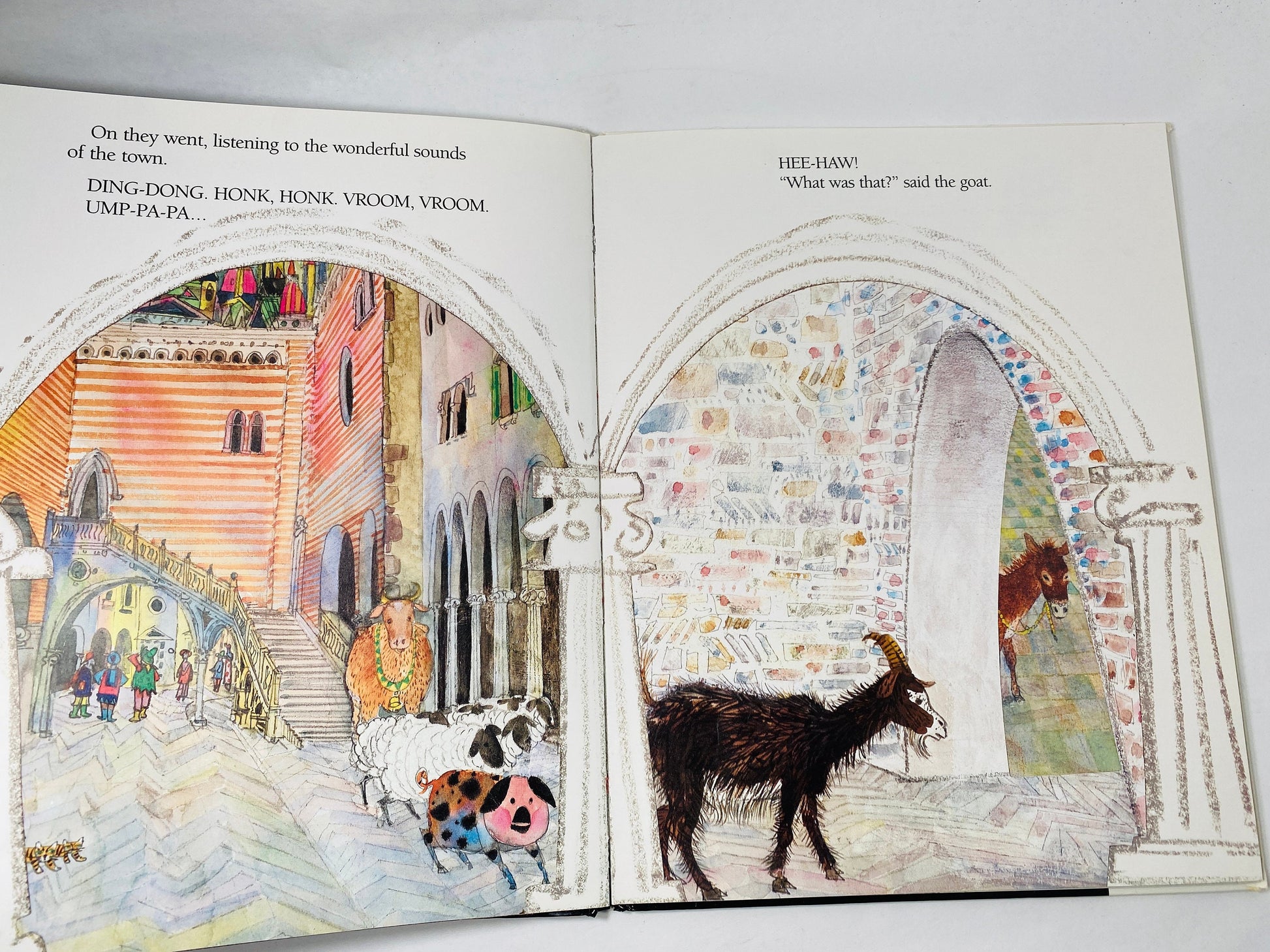Goat's Trail FIRST EDITION vintage children's book circa 1986 by Brian Wildsmith Nursery decor mother & baby gift Christmas stocking stuffer