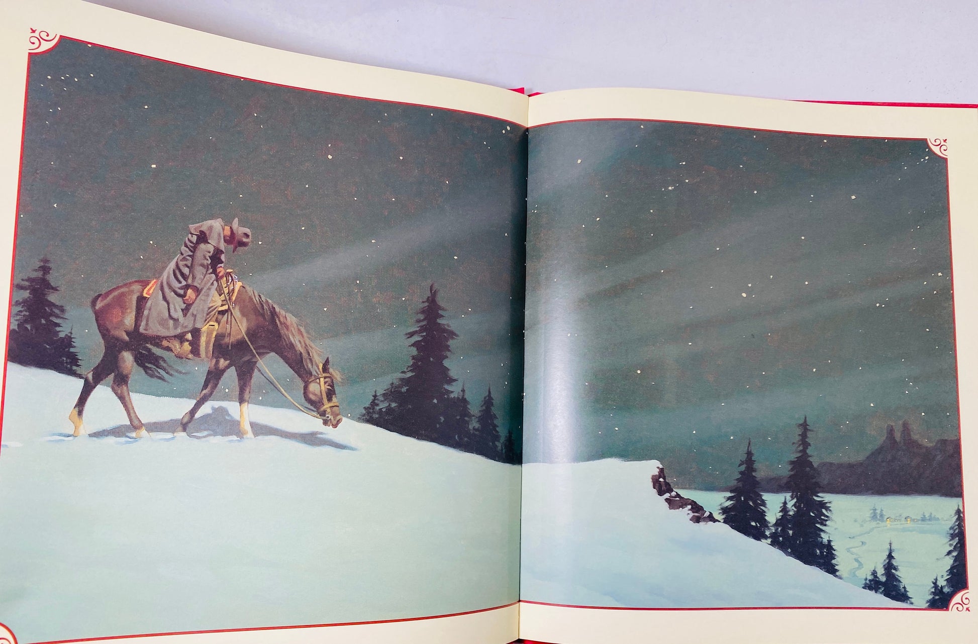 Cowboy Christmas FIRST EDITION vintage children's book circa 2000 Lone Star reading gift Stocking stuffer