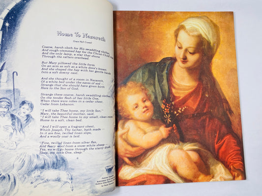 1958 Christmas Vintage booklet Ideals Recipes, art, poetry, crafts and more