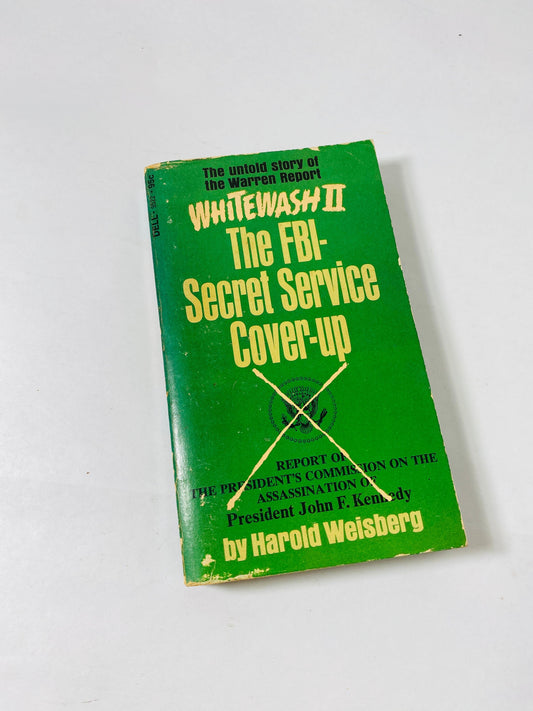 Whitewash FBI Secret Service Coverup EARLY PRINTING Vintage Dell paperback book circa 1967 written by Harold Weisberg Communism in America.