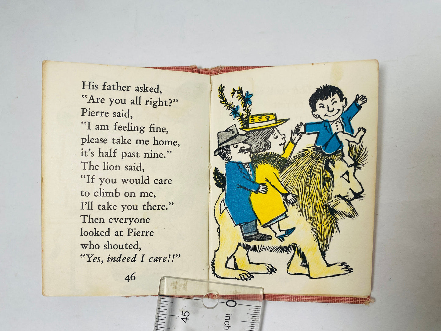 Pierre by Maurice Sendak FIRST EDITION vintage miniature collectible children's bookcirca 1962 Small red Valentine's Day gift home decor