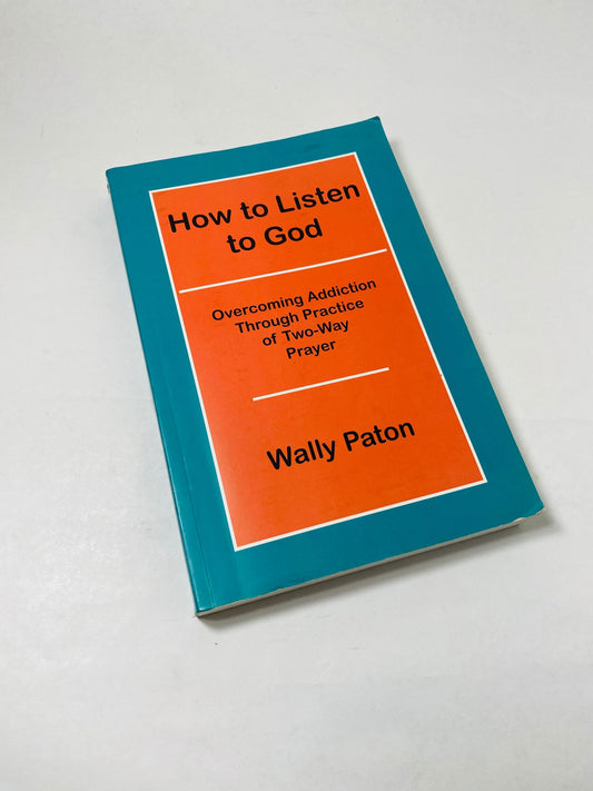 How to Listen to God vintage AA paperback book by Wally Paton SIGNED Alcoholics Anonymous One Day at a Time Recovery Addiction sobriety gift