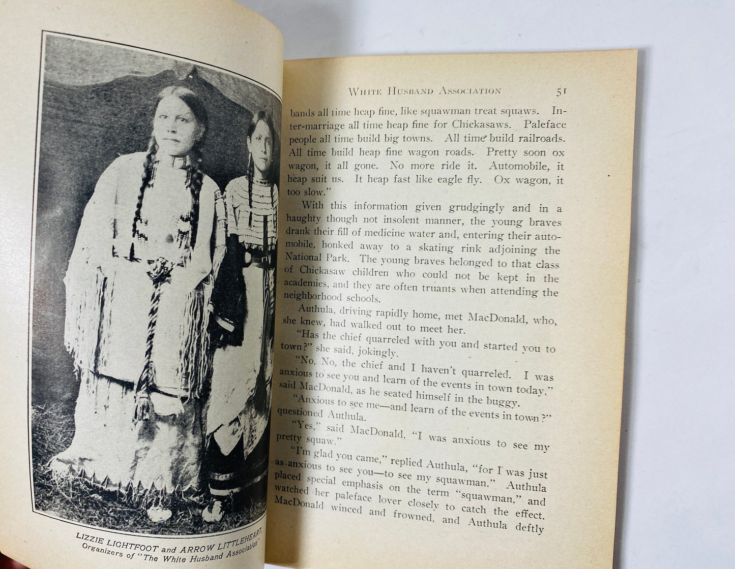 1908 Native American vintage First Edition paperback book Oleta Littleheart Lure of the Indian Country and a Romance of its Great Resort