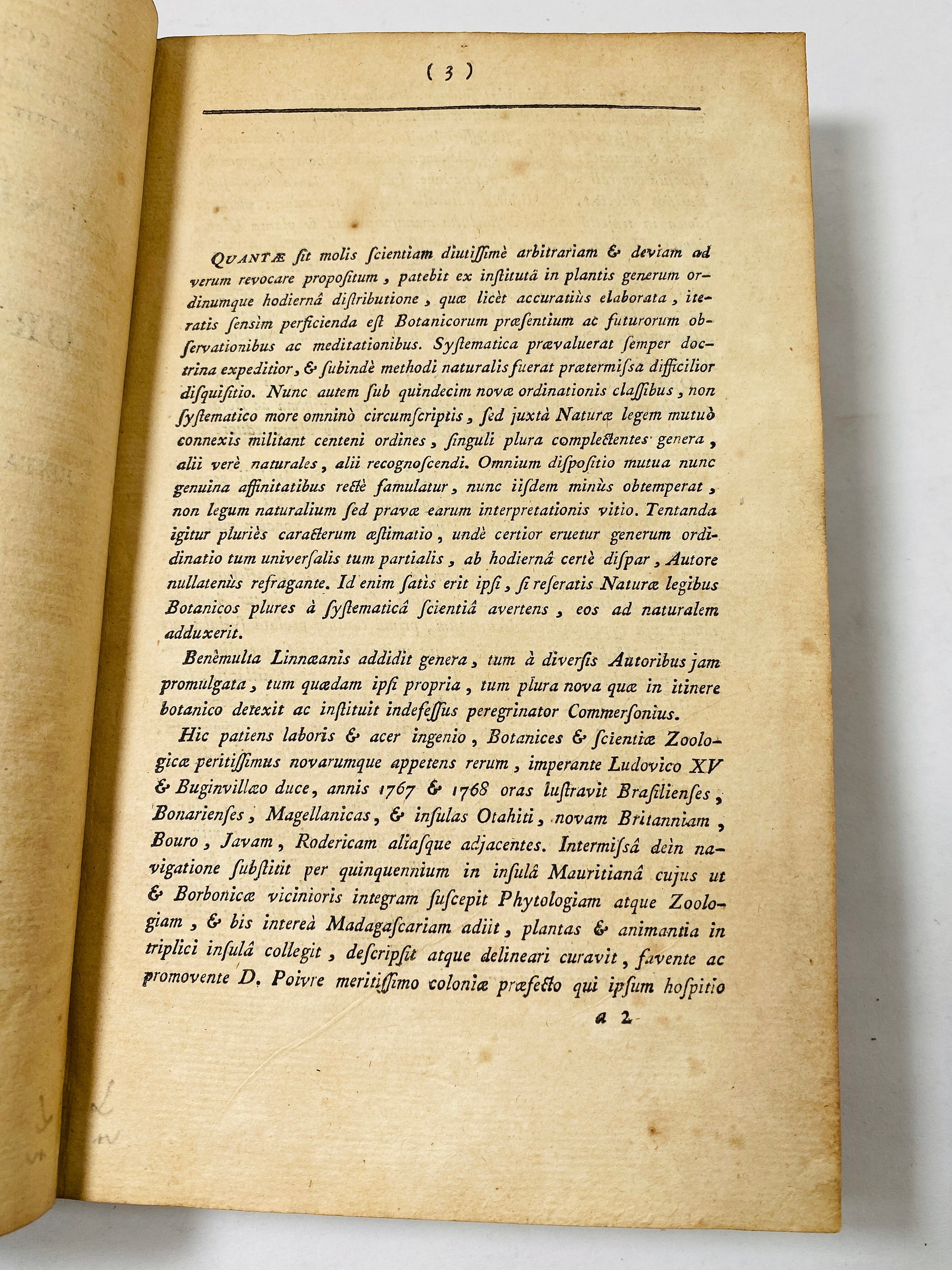 1789 Genera Plantarum Secundum Odines Naturales antique leather book Modern Botainical nomenclatur