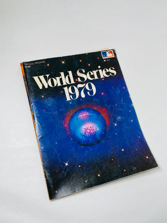 1979 Vintage World Series Souvenir program booklet Baltimore Orioles Pittsburgh Pirates Baseball MLB Father husband girlfriend best gift