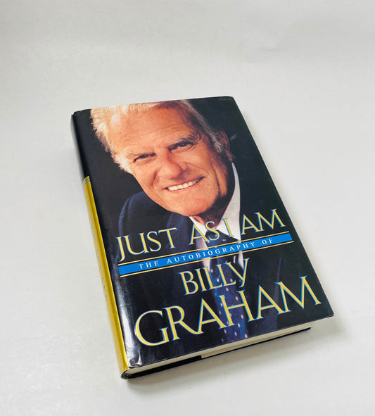 Just As I Am Autobiography of Billy Graham FIRST EDITION vintage book circa 1997 Christian Pastoral reflections