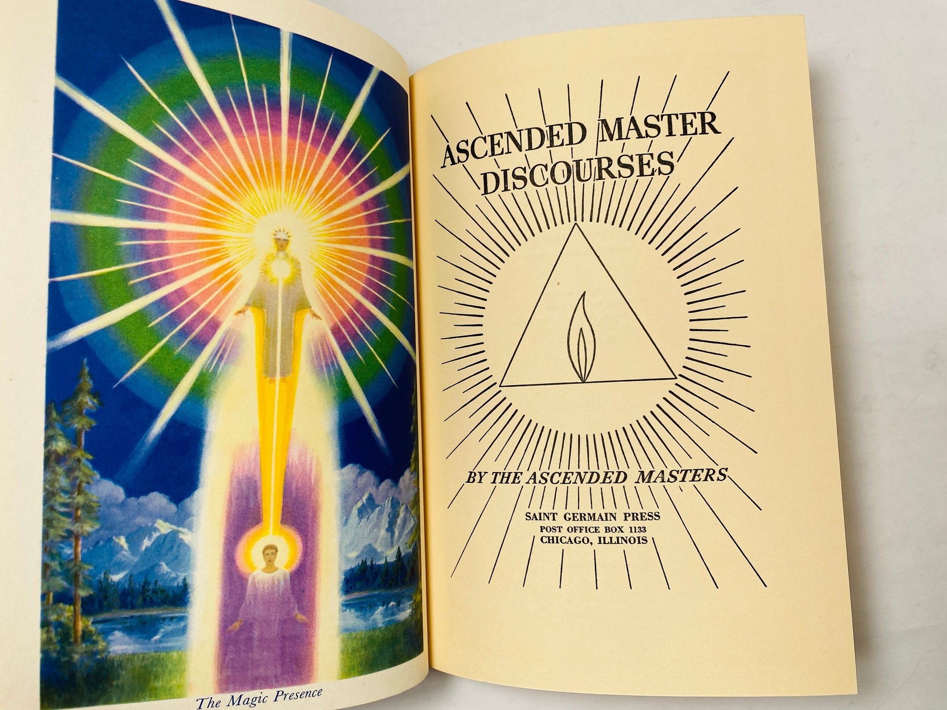 1937 Ascended Master Discourses Saint Germain vintage book Occult Psychic Phenomena Rare I Am Telepathy Clairvoyance New Age Spiritual