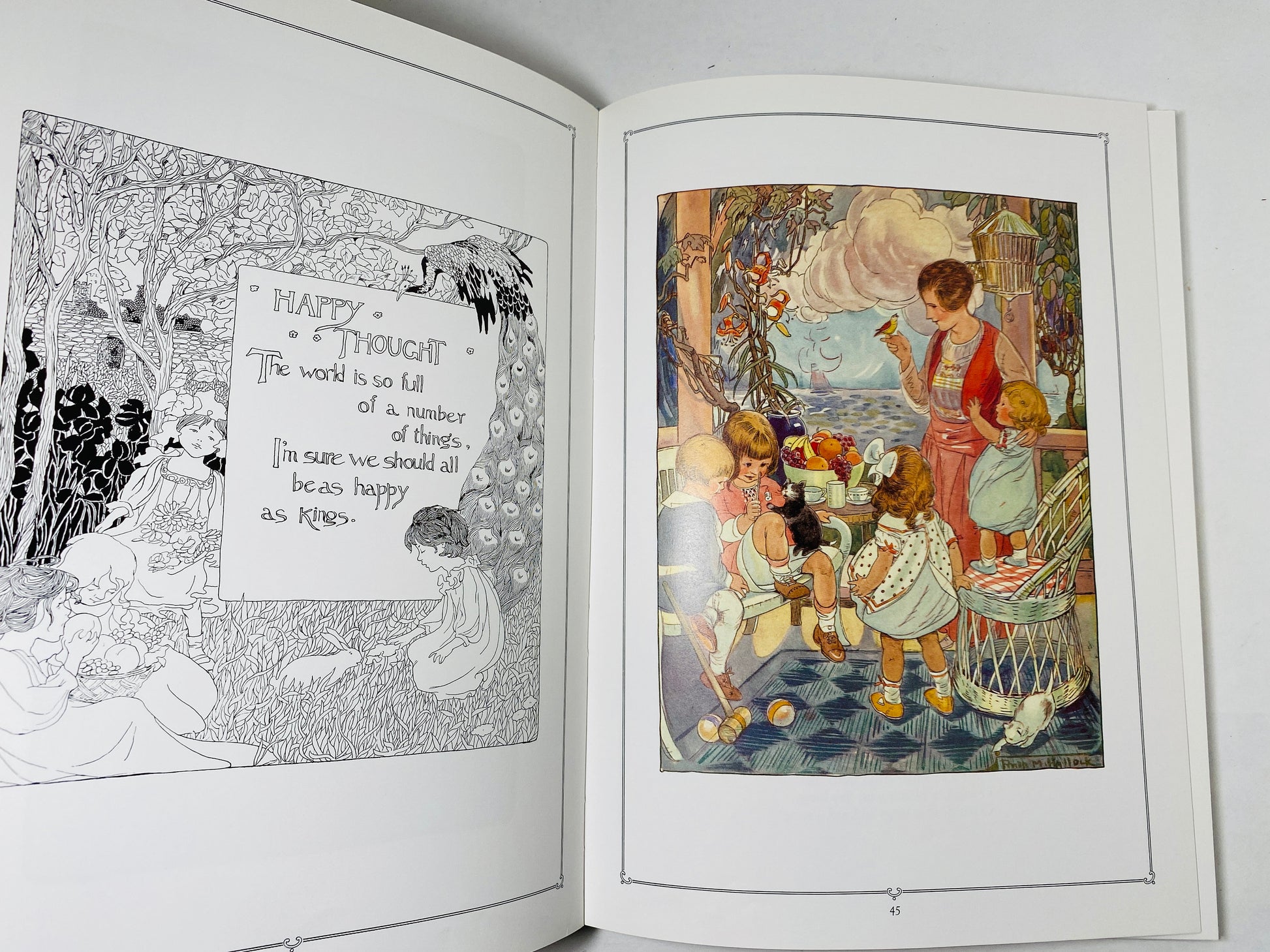 Child's Garden of Verses by Robert Louis Stevenson collected by Cooper Edens Vintage Children's book. Nursery